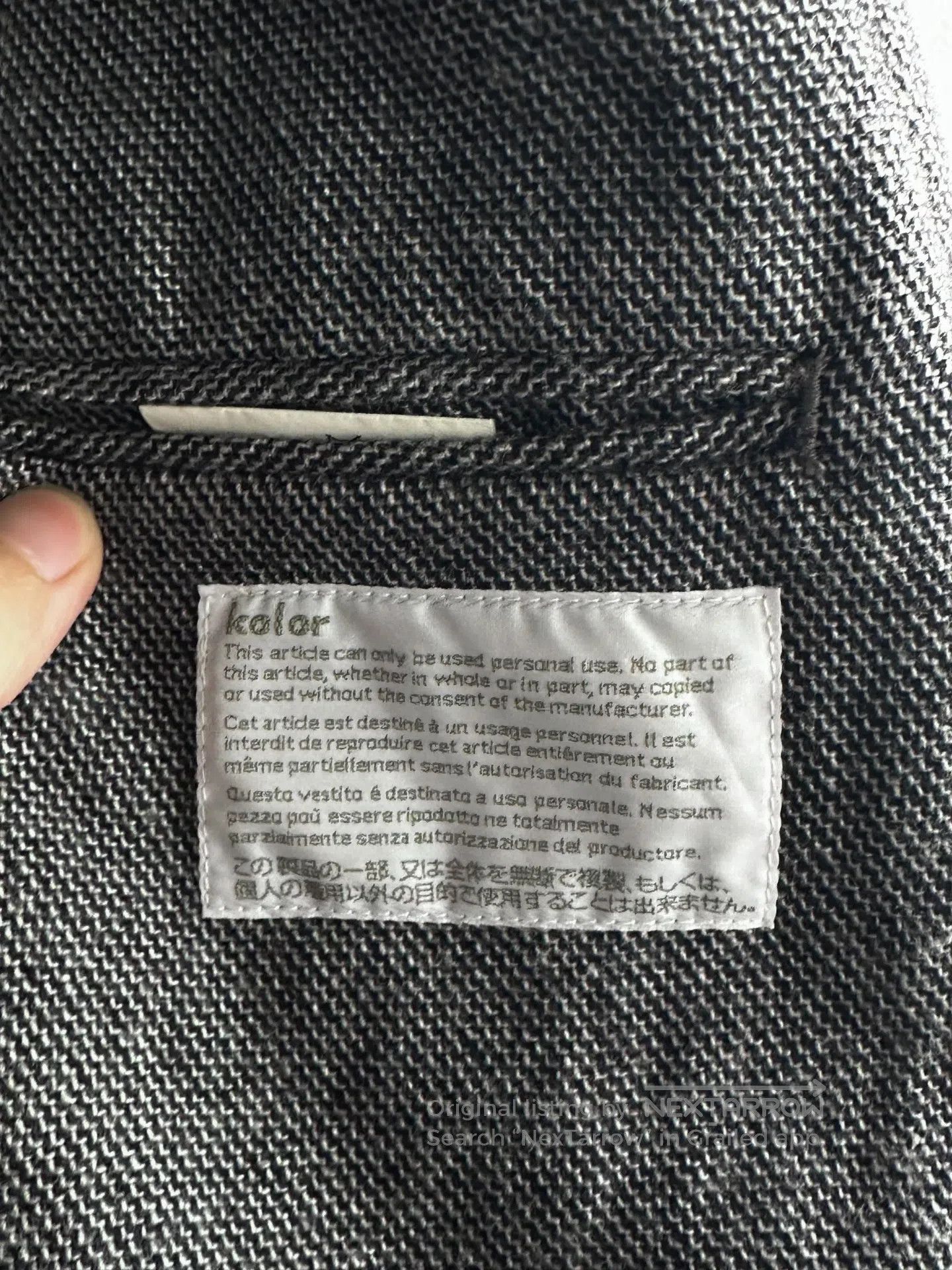 Other kolor 10aw Gun-bar collar cotton-linen patch pocket coat| Size US M / EU 48-50 / 2 - 4 Thumbnail