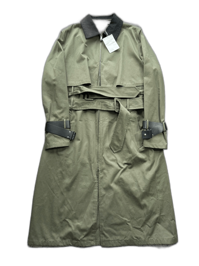 Valentino Valentino Green Double-Layered Trench Coat Size US XXL / EU 58 / 5 - 1 Thumbnail