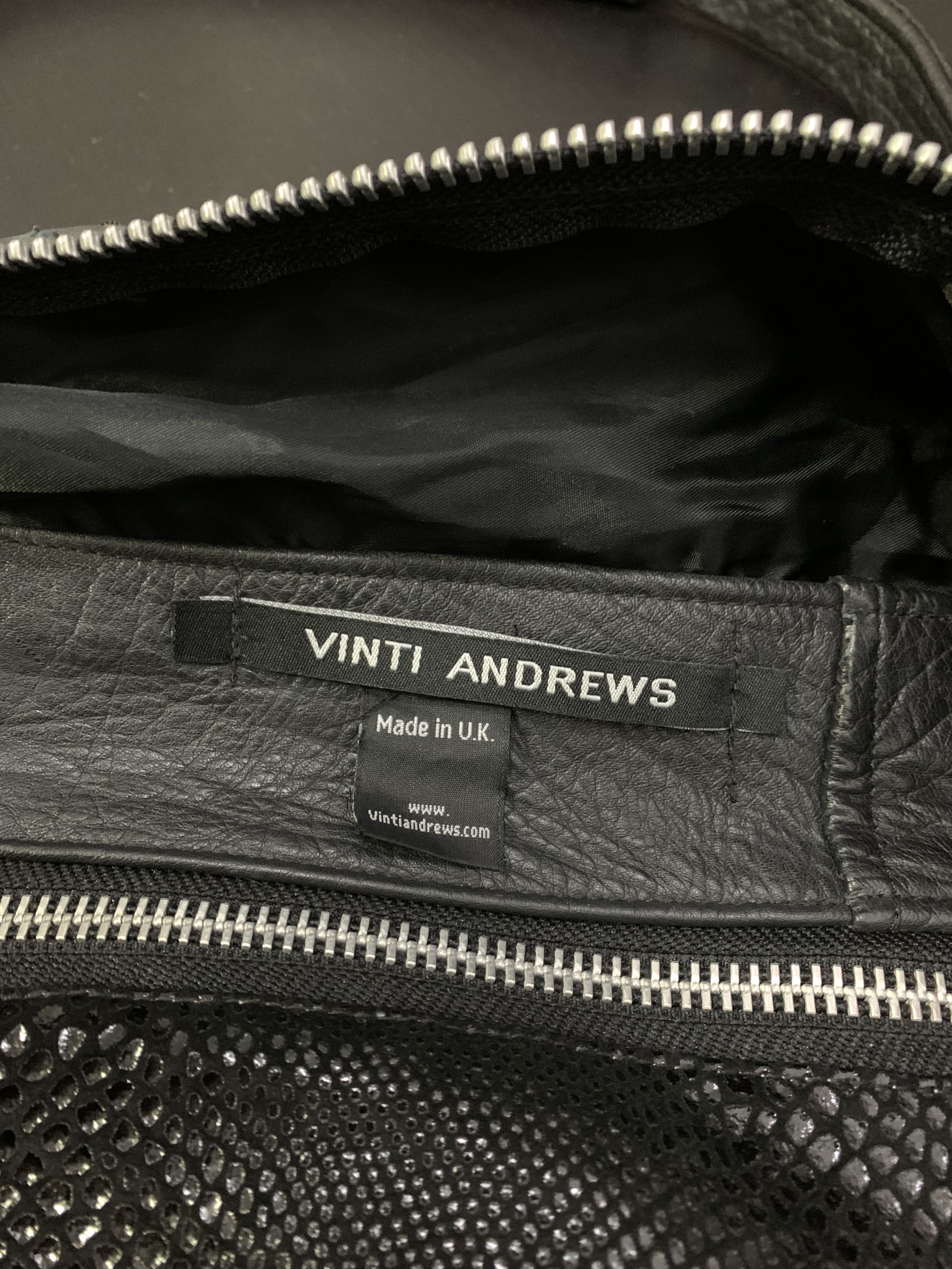 Vinti Andrews Vinti Andrews Reconstructed Leather Jacket Travel Bag Size ONE SIZE - 16 Thumbnail