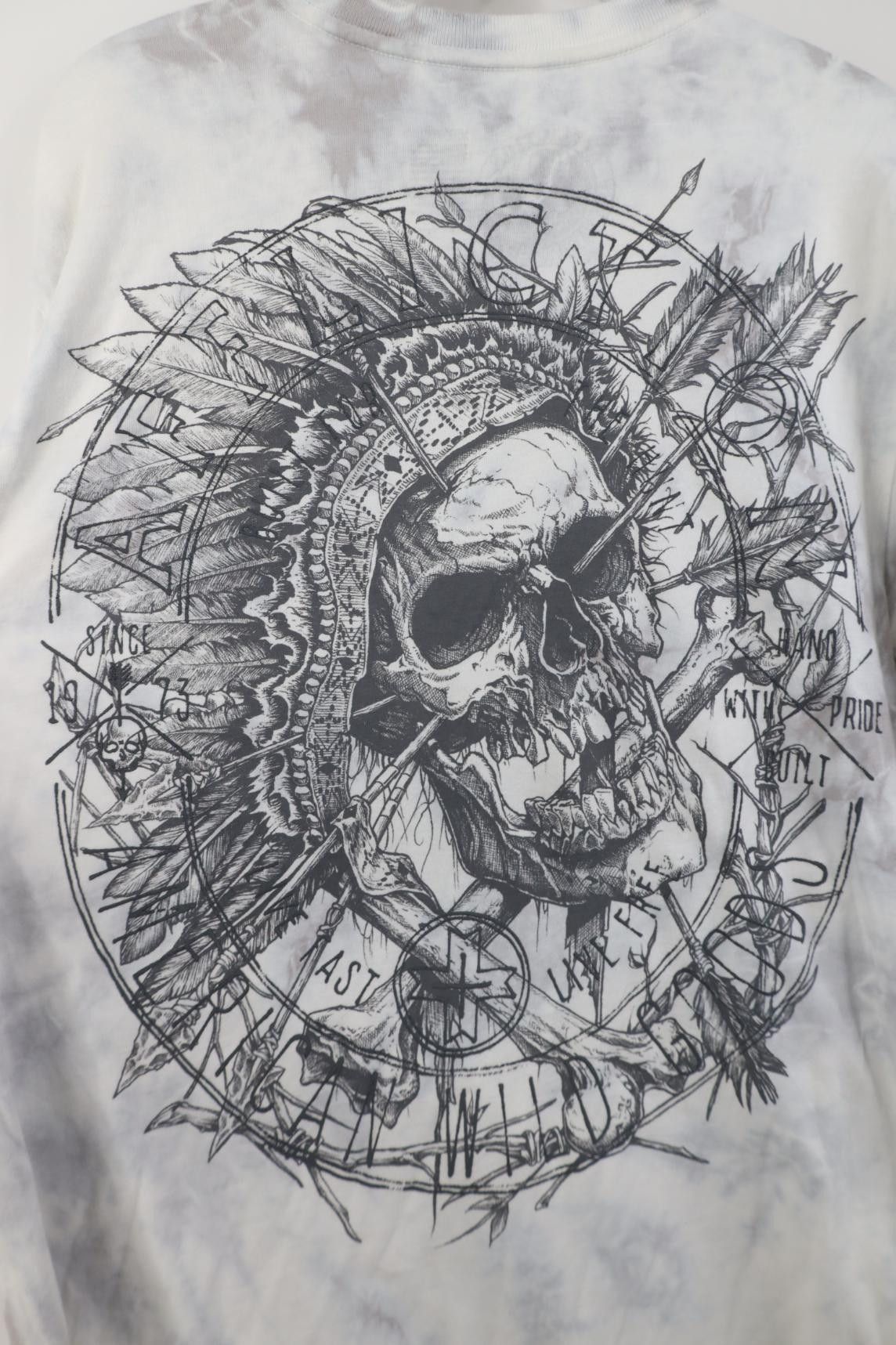 Affliction Affliction Wash Indian Skull Skeleton UFC MMA T-Shirt USA Size US M / EU 48-50 / 2 - 9 Thumbnail