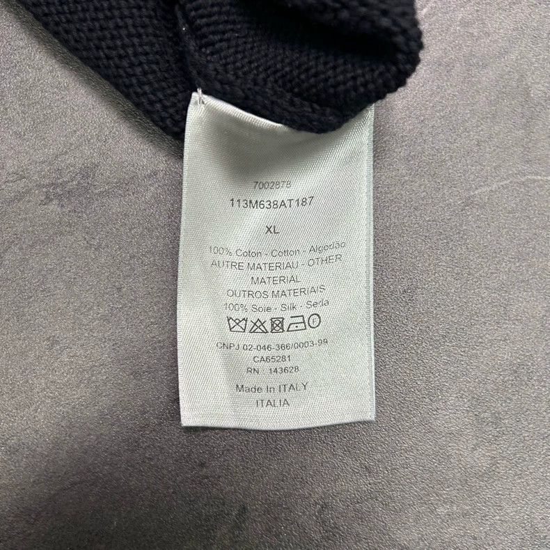 Dior New DIOR Logo Knit Sweater in Black-2506 Size US XL / EU 56 / 4 - 5 Thumbnail