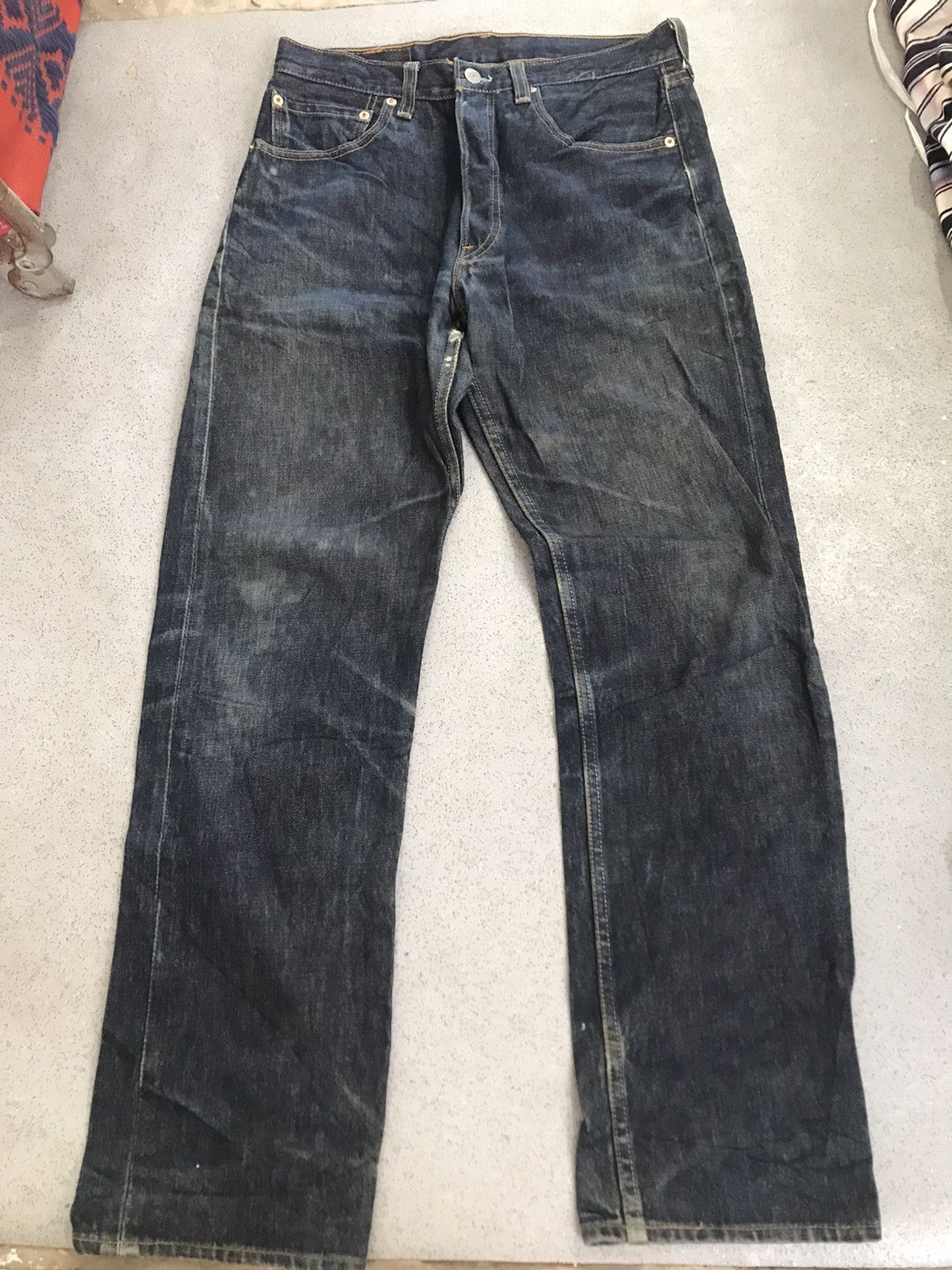 Japanese Brand × Levi's × Vintage Levis 501 button distressed Size US 30 / EU 46 - 1 Thumbnail
