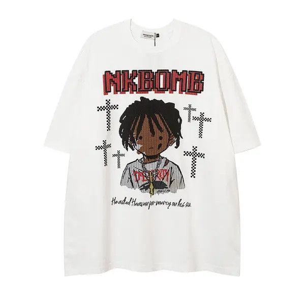 Japanese Brand Furuya x Koga Street Fashion Cartoon Boy Print Men's T-shirt Size US L / EU 52-54 / 3 - 1 Thumbnail