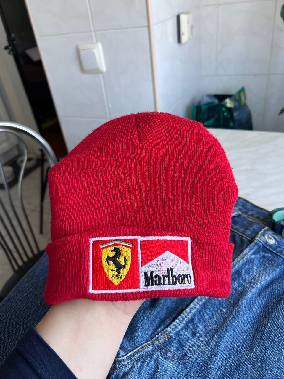 Marlboro Marlboro Ferrari Racing vintage red beanie hat rare Size ONE SIZE - 3 Thumbnail