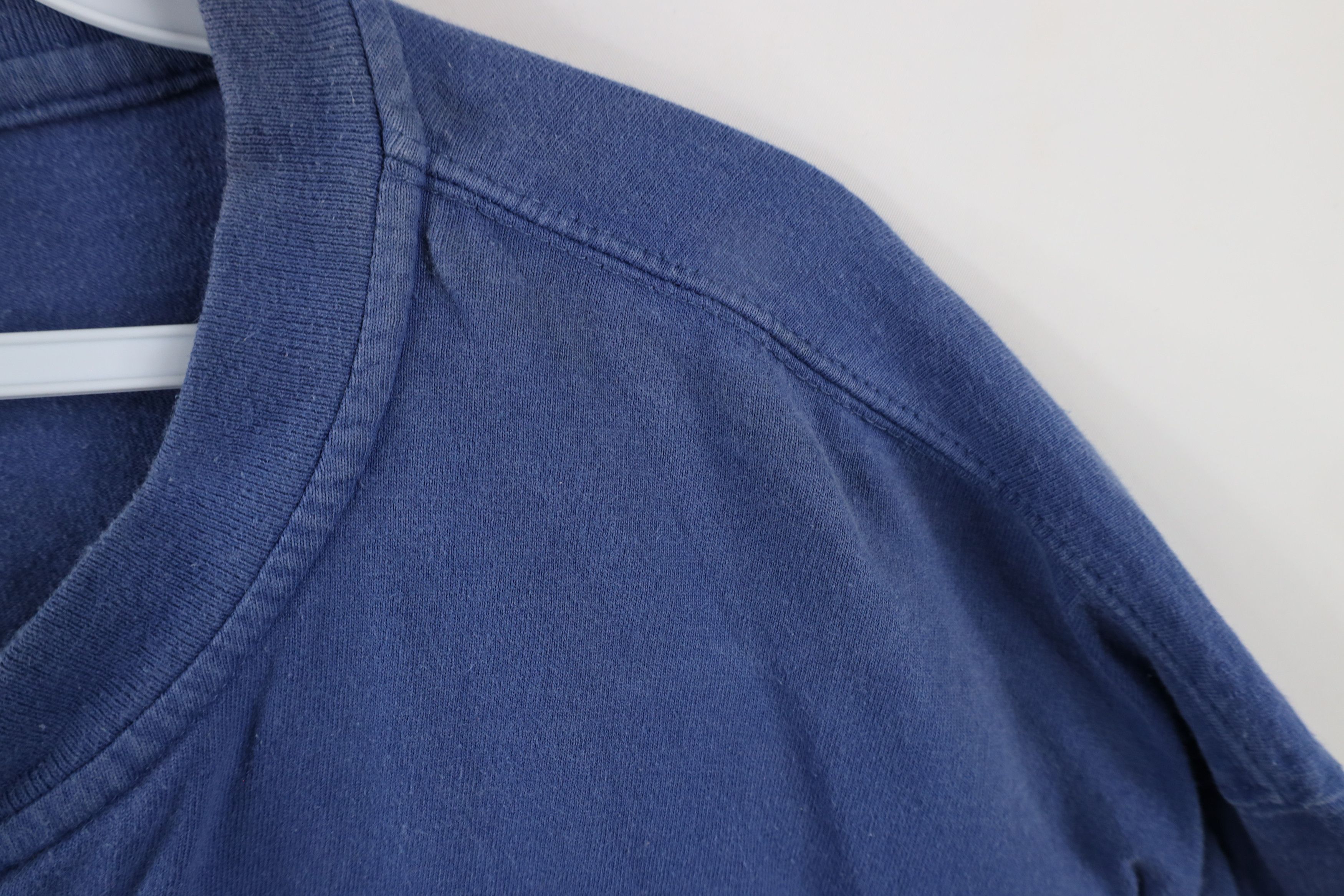 Carhartt × Vintage Vintage Carhartt Heavyweight Long Sleeve Henley T-Shirt Blue Size US XXL / EU 58 / 5 - 8 Thumbnail
