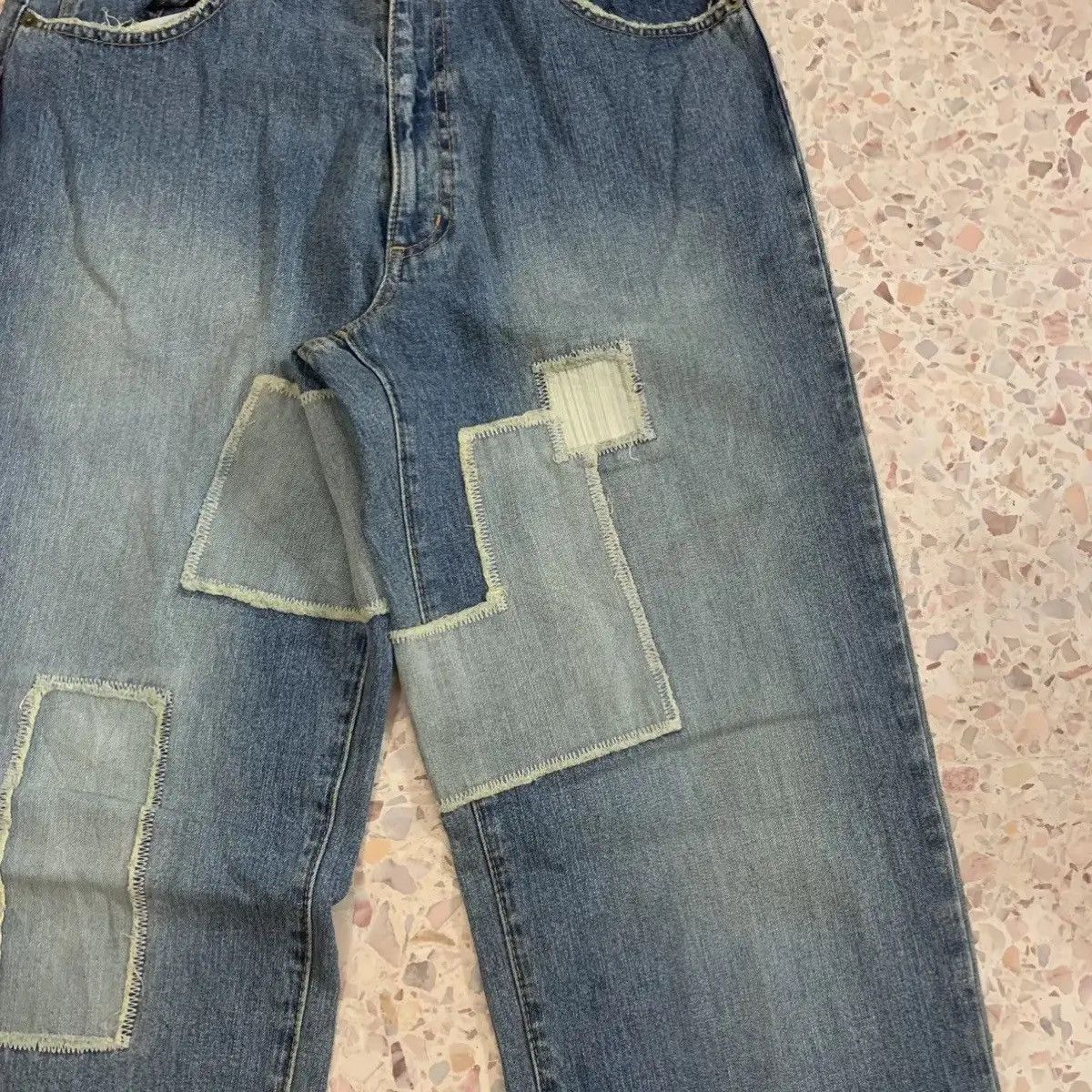 Hawk Vintage TonyHawk Jeans 31x32 Patchwork VERY RARE Denim Pants Size US 31 - 8 Thumbnail