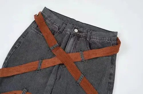 handvaerk Opium Cross Straped Pocket jeans Size US 32 / EU 48 - 2 Thumbnail