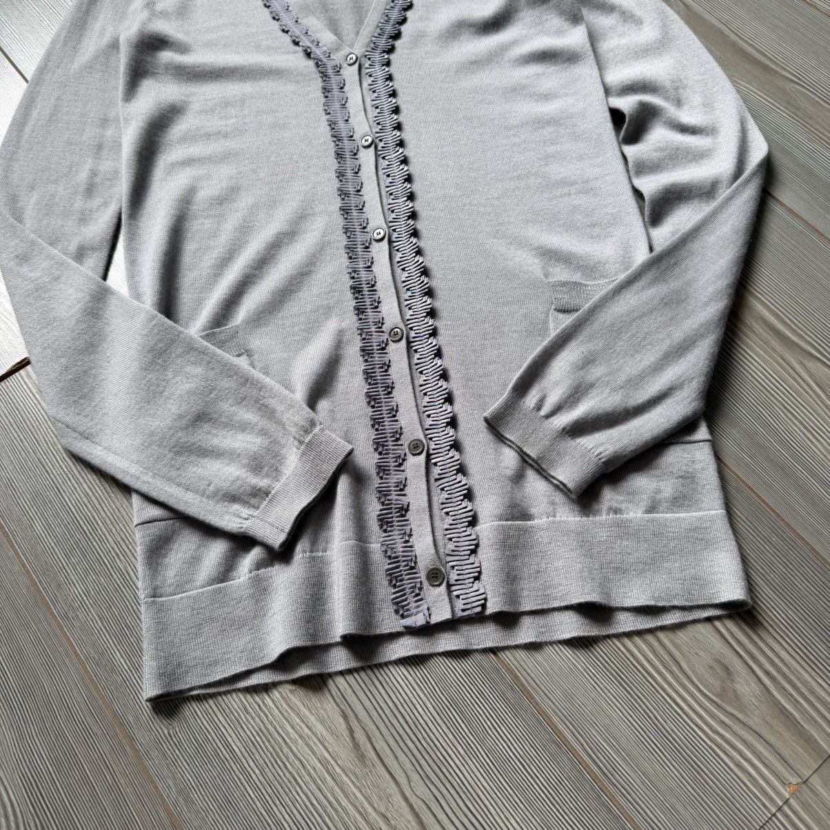 Jason Wu Jason Wu 100% Cashmere Ribbon Details Long Cardigan Size S / US 4 / IT 40 - 10 Thumbnail