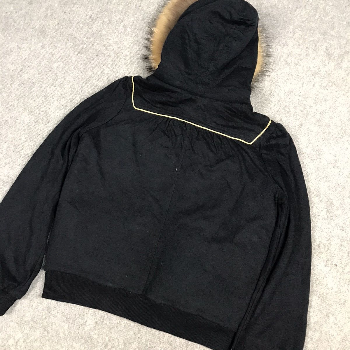 If Six Was Nine × Marc by Marc Jacobs MARC BY MARC JACOBS BLACK FUR HOODIES JACKET Size S / US 4 / IT 40 - 7 Thumbnail