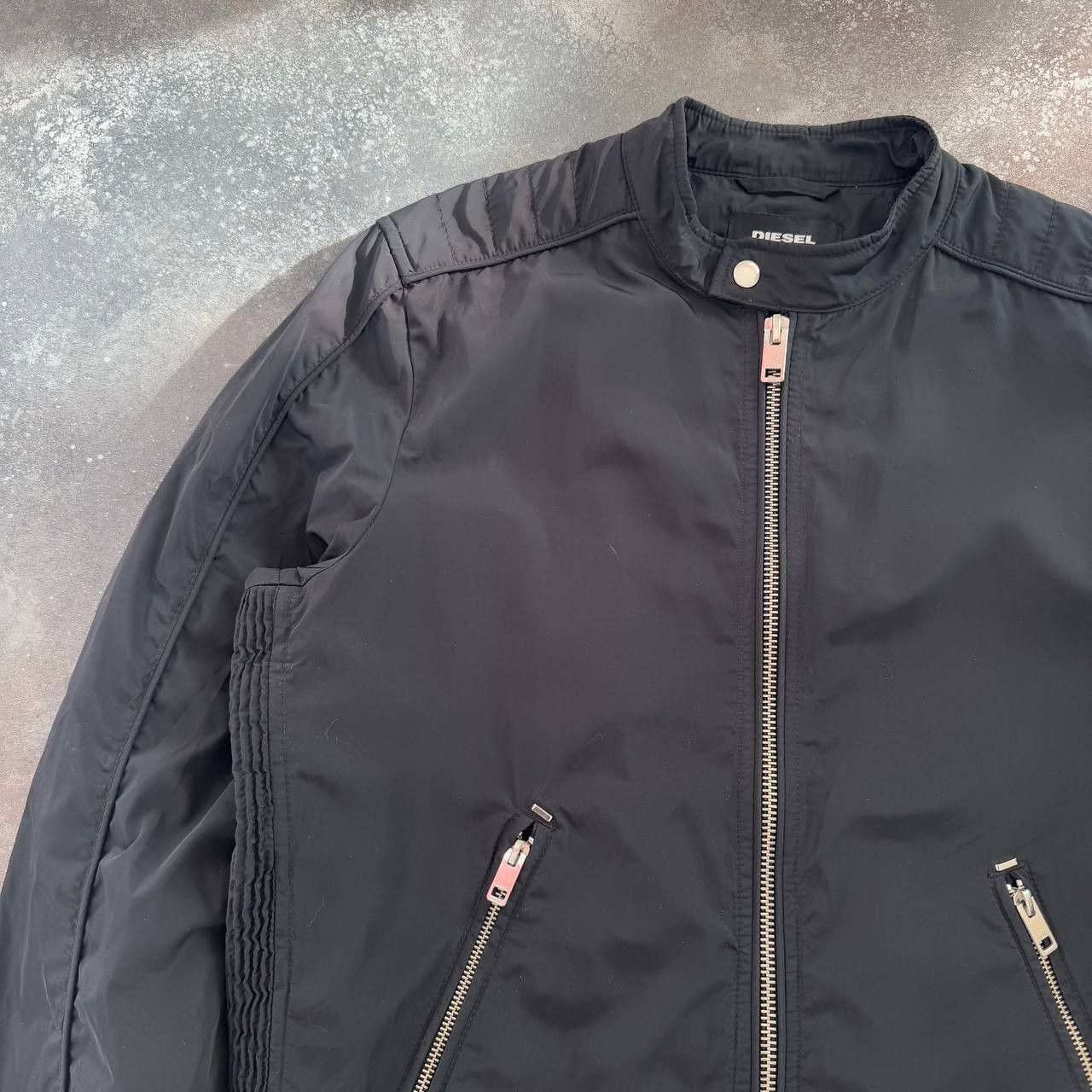 Diesel Diesel Zip Details Biker Bomber Jacket Size US L / EU 52-54 / 3 - 6 Thumbnail