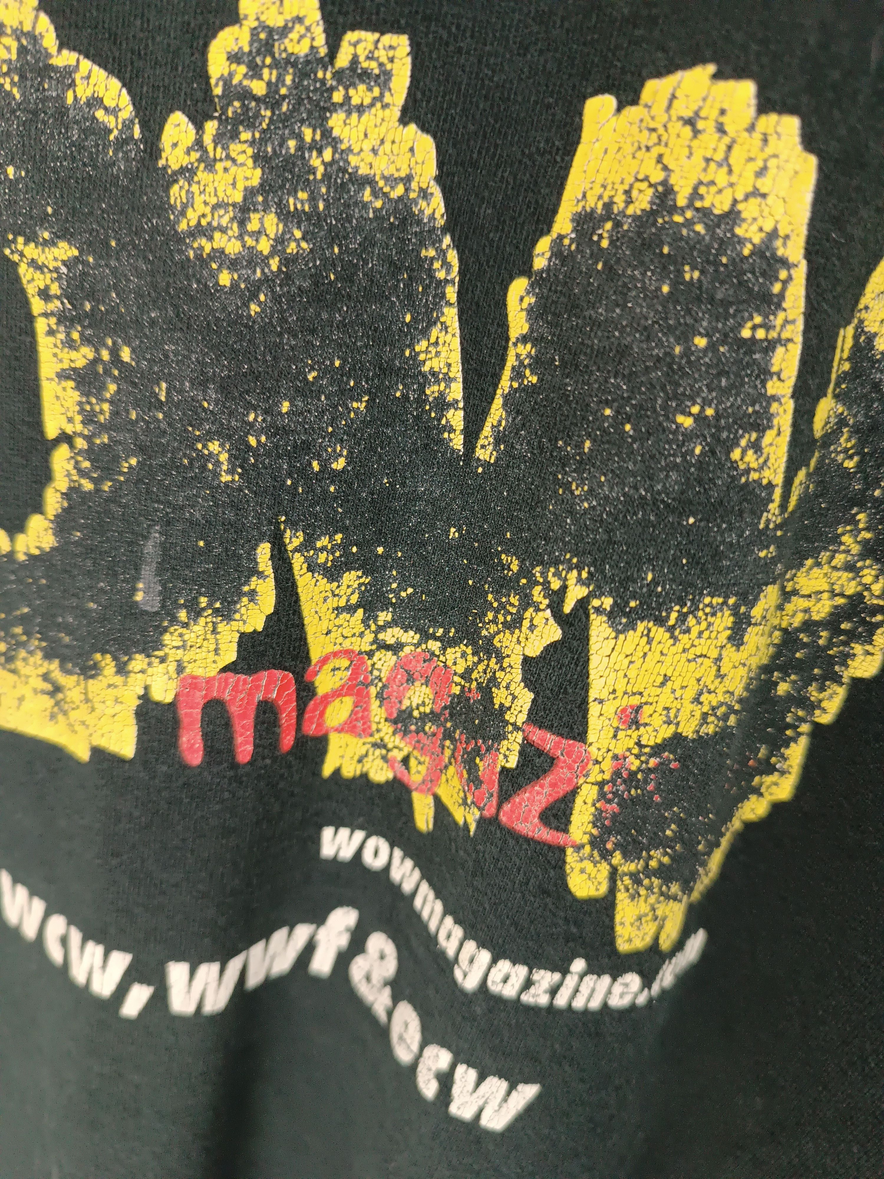Vintage THRASH FADED VINTAGE 90'S WOW MAGAZINE WWF WCW WCW TEE Size US XL / EU 56 / 4 - 18 Thumbnail