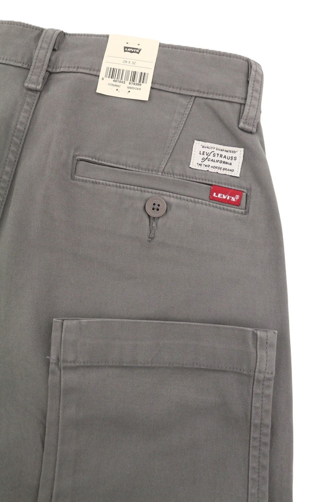 Levi's XX CHINO W28/L32 Grey Taper Stretch Zip Pants 87059 Size US 28 / EU 44 - 6 Thumbnail