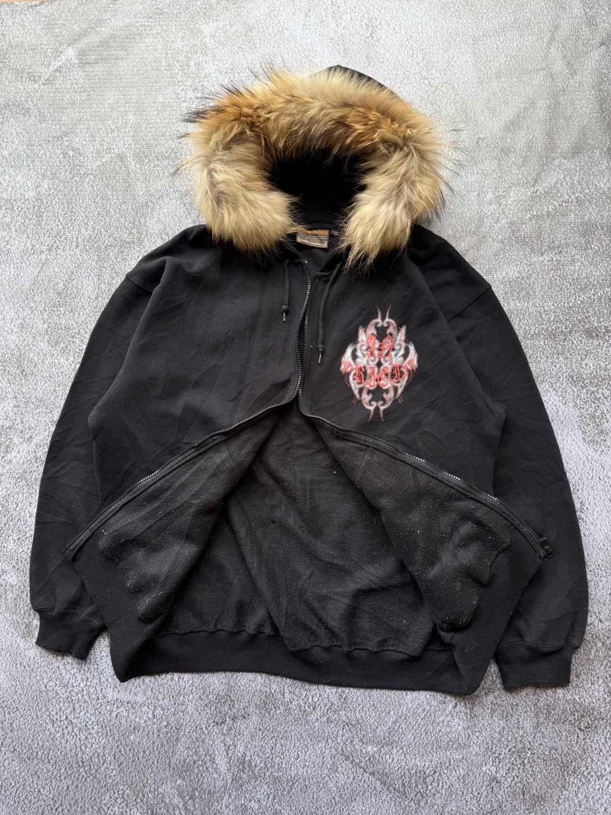 Japanese Brand Japanese fur hoodie ifsixwasnine style Size US L / EU 52-54 / 3 - 6 Thumbnail