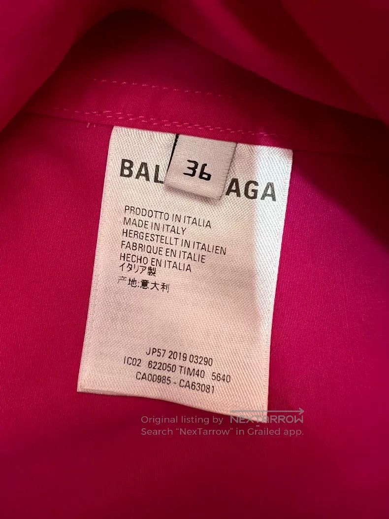 Balenciaga Balenciaga Dragon Fruit Color Shirt Jacket Size XS / US 0-2 / IT 36-38 - 6 Thumbnail