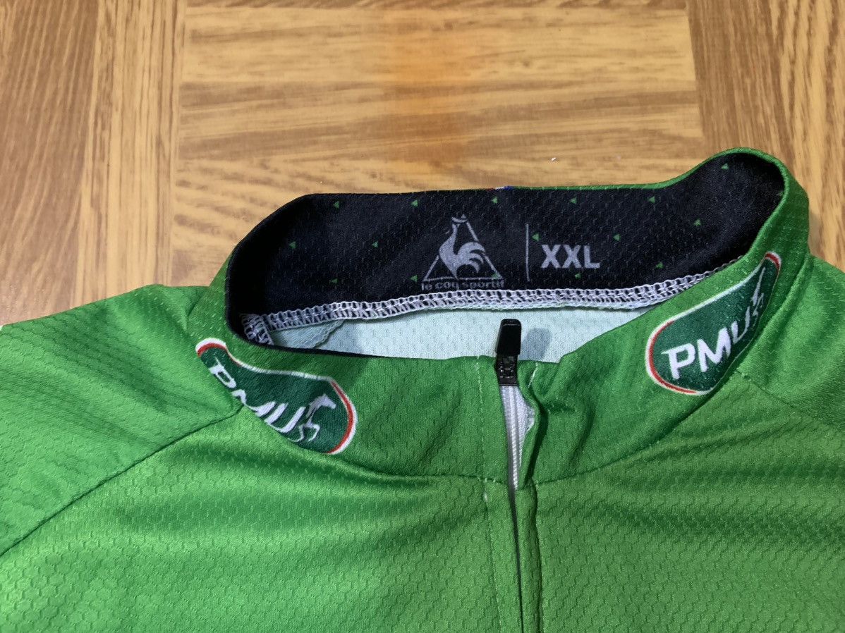 Le Coq Sportif 2014 TOUR DE FRANCE PMU GREEN LE COQ SPORTif JERSEY Size US XXL / EU 58 / 5 - 4 Thumbnail