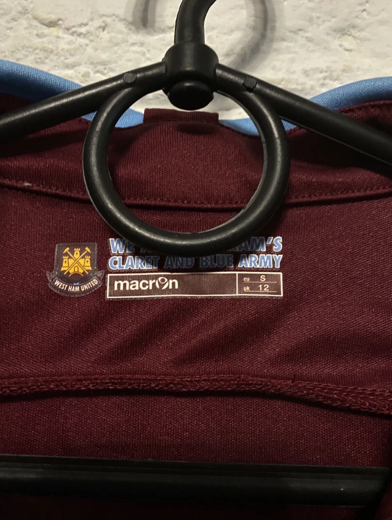 Macron Vintage Macron West Ham United Jersey Sz S - XS Size US S / EU 44-46 / 1 - 4 Thumbnail