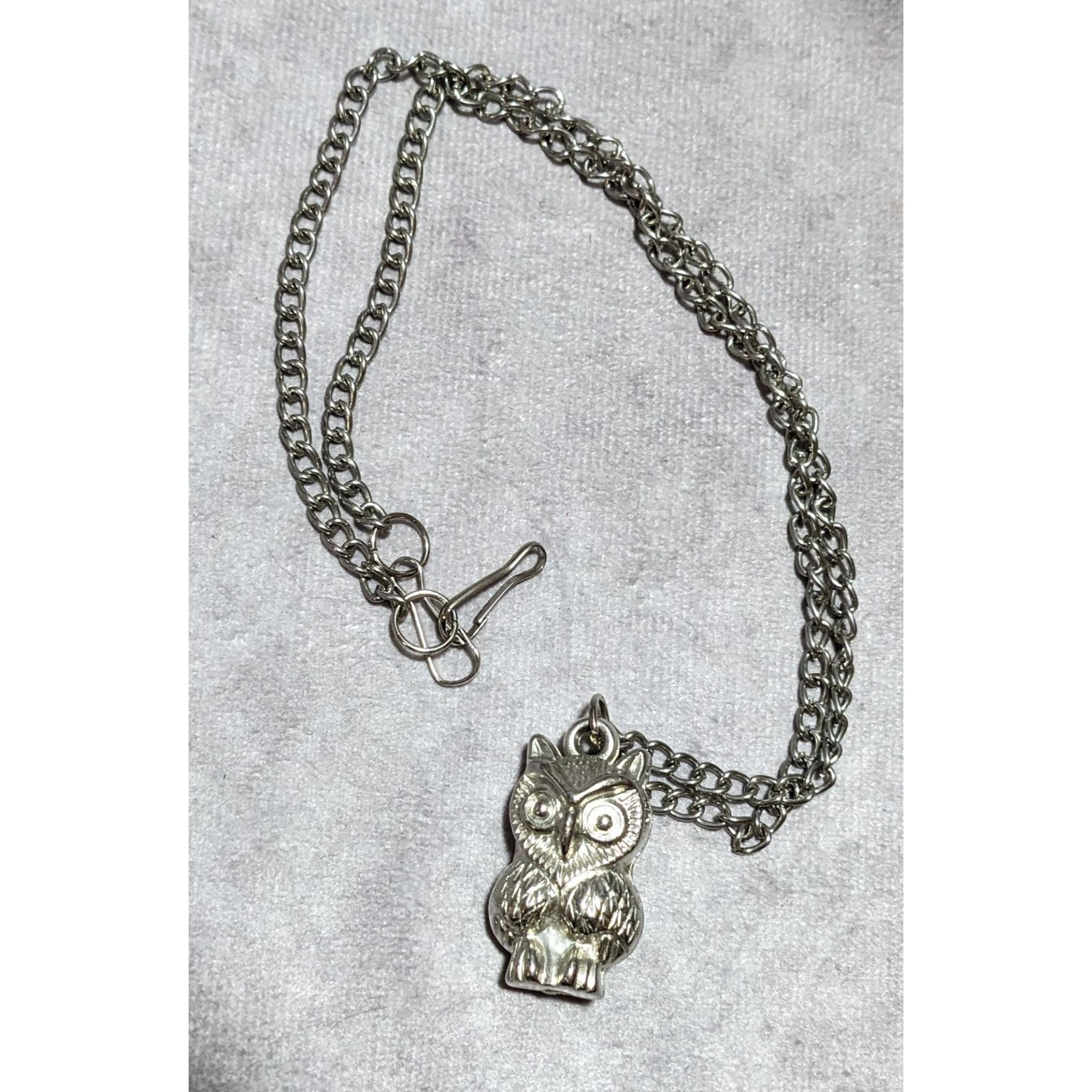 Other Silver Puffed Owl Necklace Size ONE SIZE - 10 Thumbnail