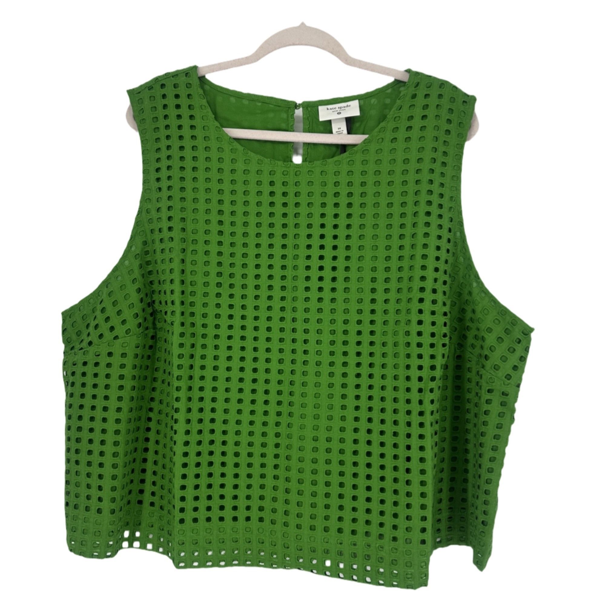Kate Spade Kate Spade x Target Eyelet Tank - Green - 3XL Size 3XL / US 20-22 - 5 Thumbnail