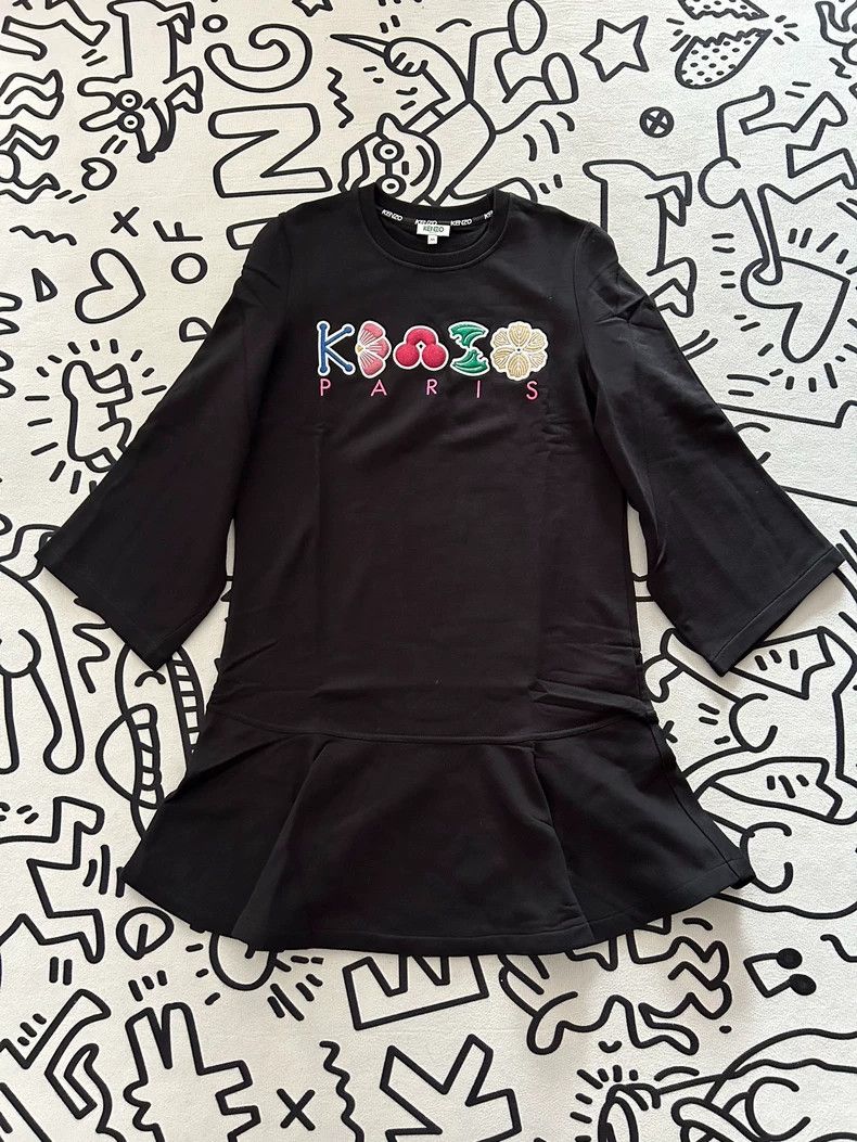 Kenzo Kenzo Cherry Logo Sweatshirt Dress - dmc Size US M / EU 48-50 / 2 - 1 Thumbnail