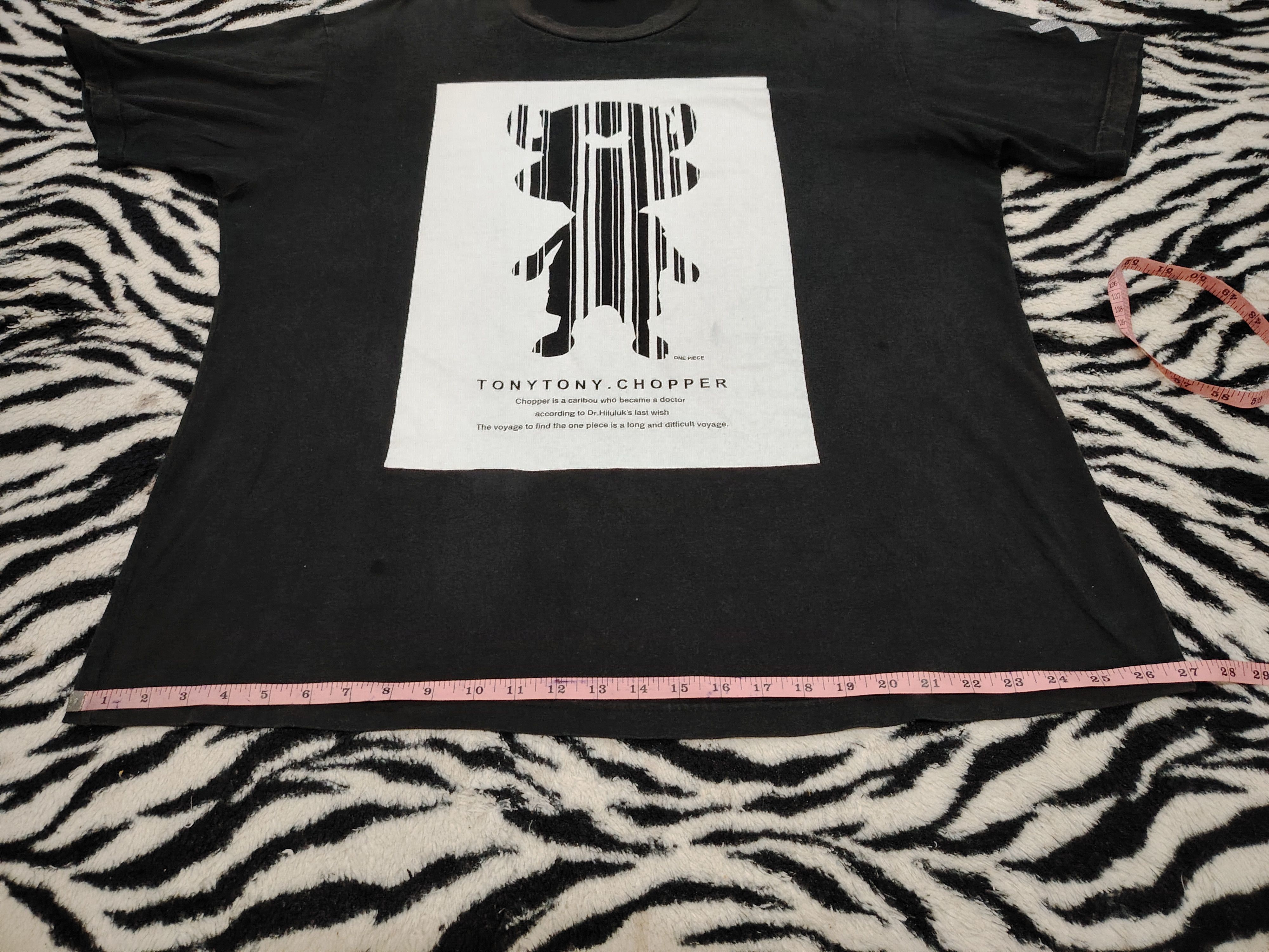 Anime Oversize One Piece Tony Tony Chopper tee Size US XXL / EU 58 / 5 - 12 Thumbnail