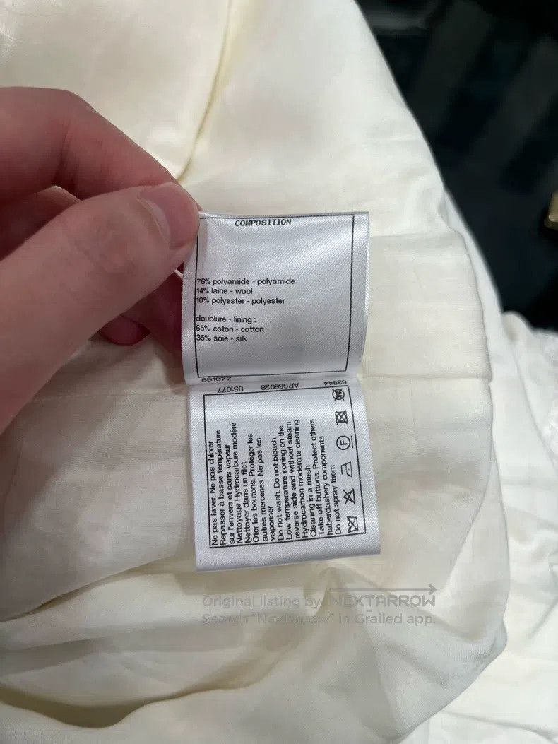Chanel Chanel 22S white tweed coat Size XS / US 0-2 / IT 36-38 - 6 Thumbnail