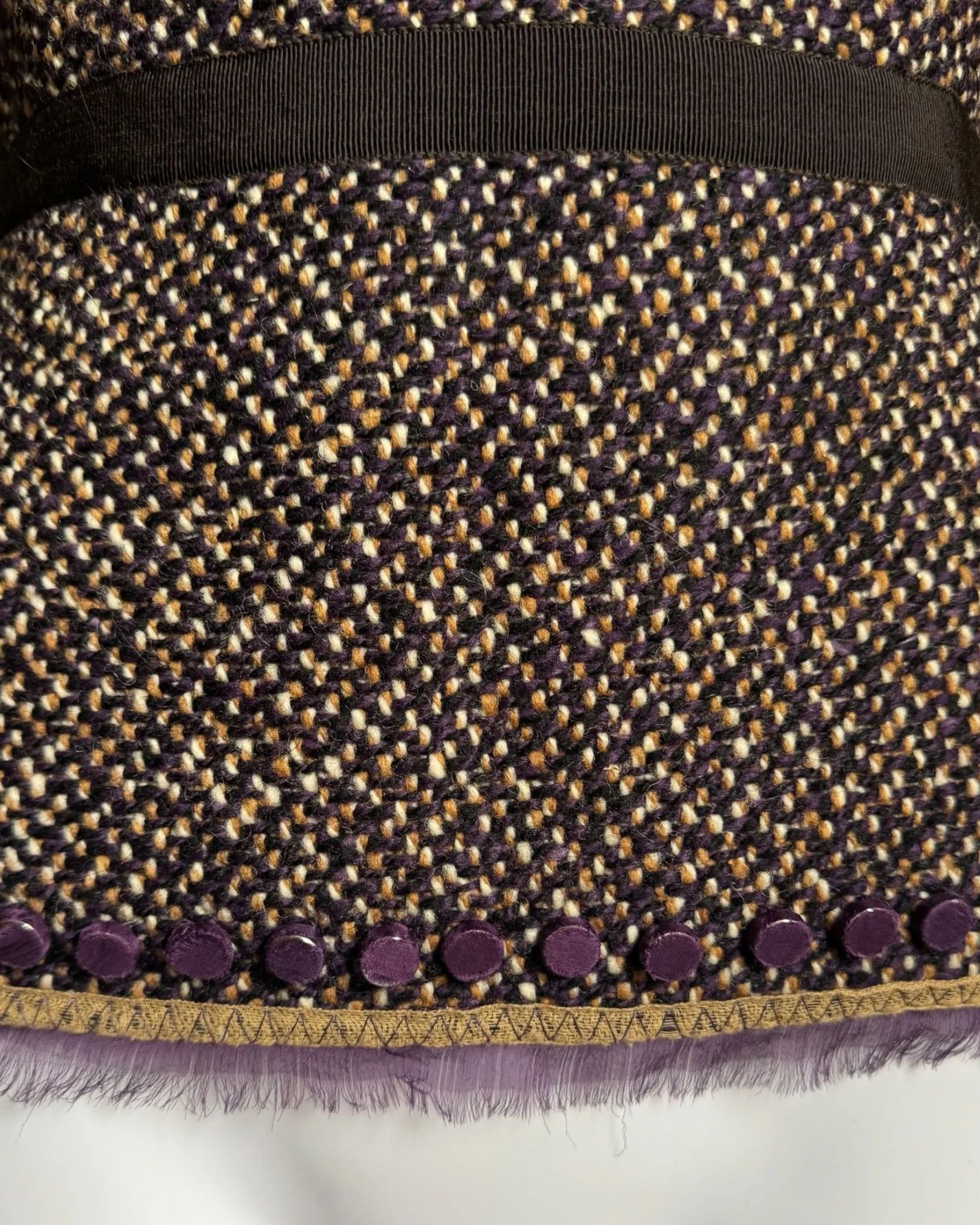 Prada Prada Tweed Wool Top, FW 2000 Size S / US 4 / IT 40 - 5 Thumbnail