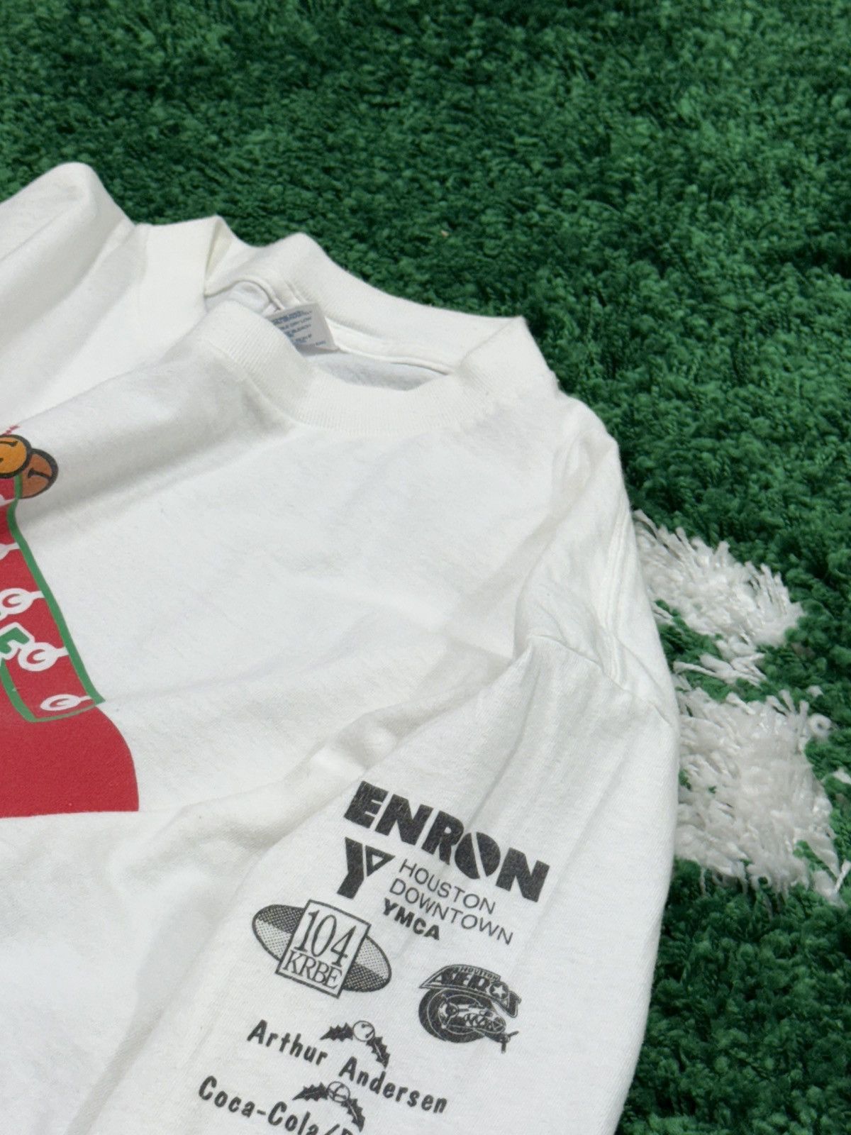 Delta × Vintage RARE Enron Jingle Bell Run 1996 White Long Sleeve XL Size US XL / EU 56 / 4 - 6 Thumbnail