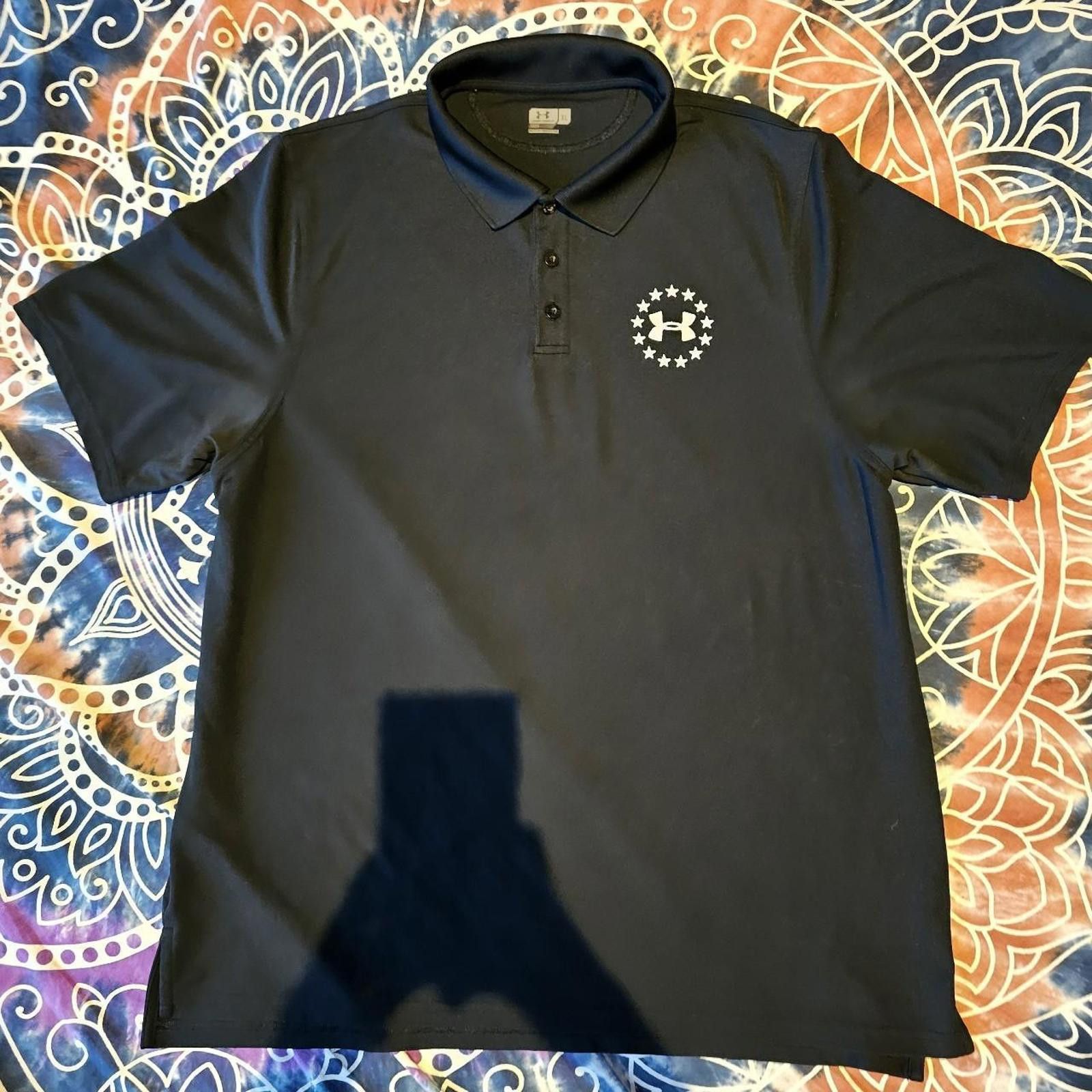 Under Armour Under Armour Men's Black and White Polo-shirt Size US XL / EU 56 / 4 - 1 Thumbnail