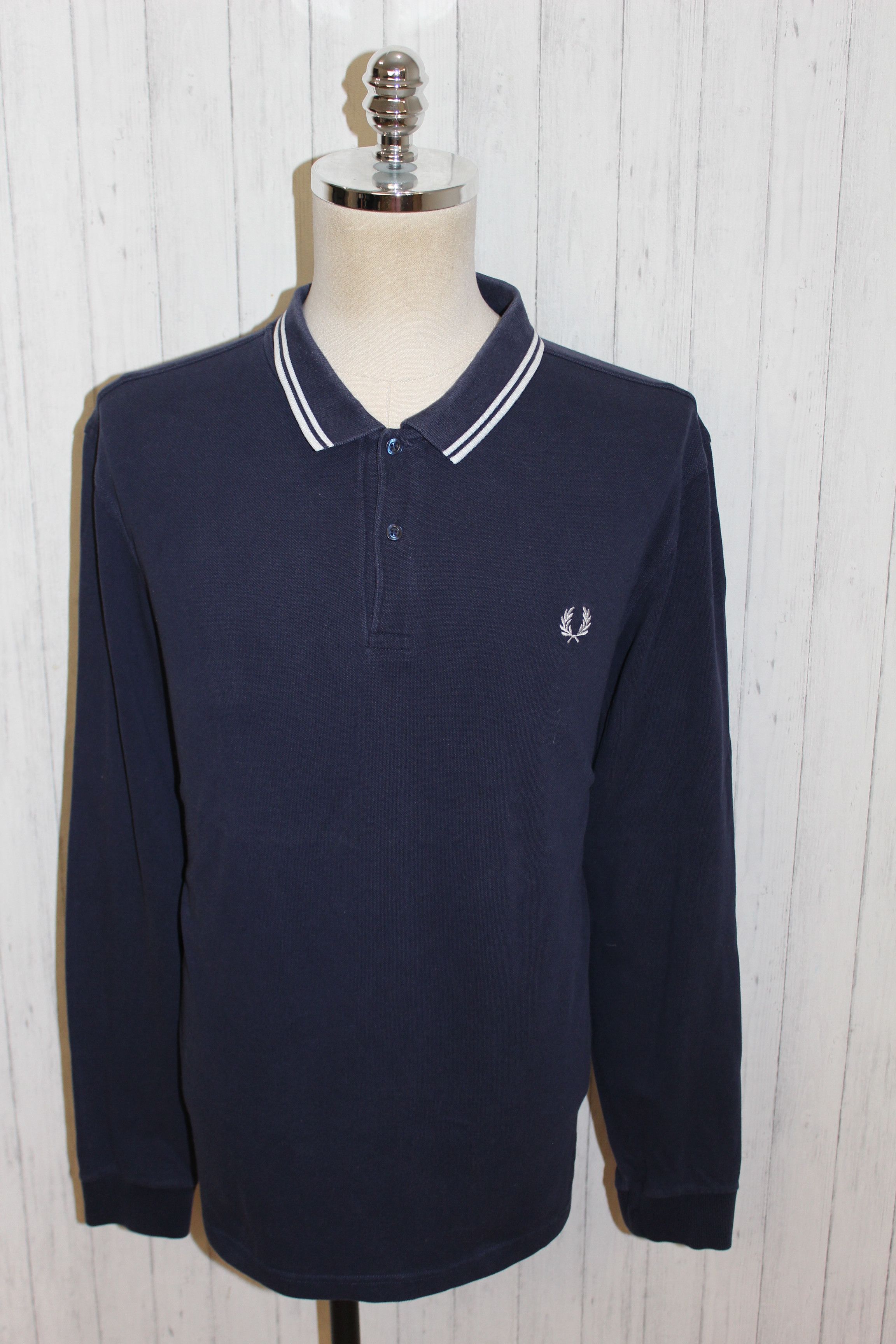 Fred Perry Fred Perry Long Sleeve Black Polo Shirt Size US XXL / EU 58 / 5 - 3 Thumbnail