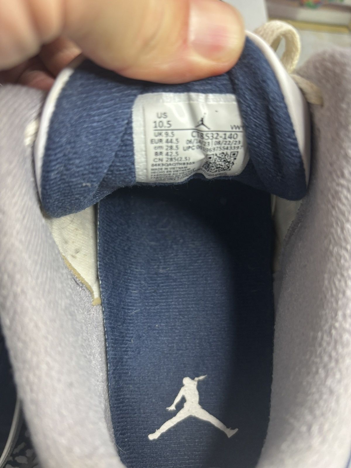 Jordan Brand Air Jordan 3 Retro Navy Size US 10.5 / EU 43-44 - 6 Thumbnail
