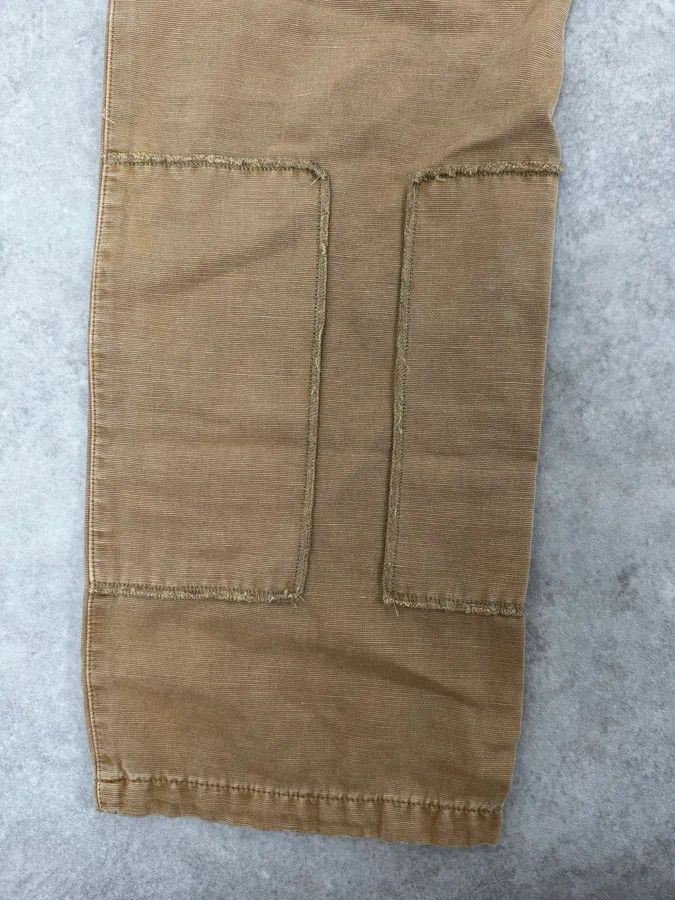 Armani 2000s Armani Irregular Straight Relaxed Beige Pants Size US 30 / EU 46 - 9 Thumbnail
