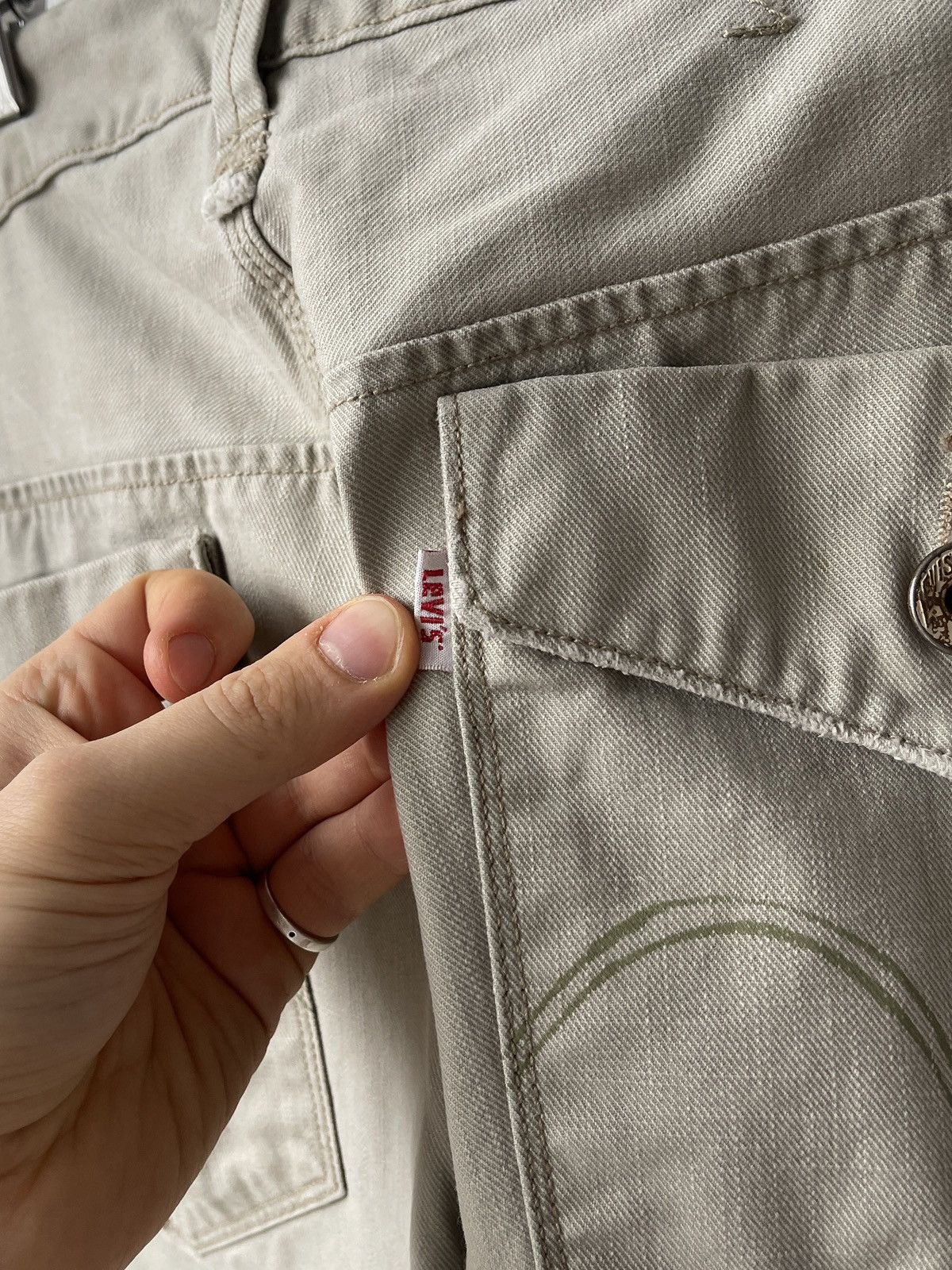 Levi's Vintage Clothing Levi’s LVC Tab Twills Beige Jeans 36x32 Size US 36 / EU 52 - 8 Thumbnail