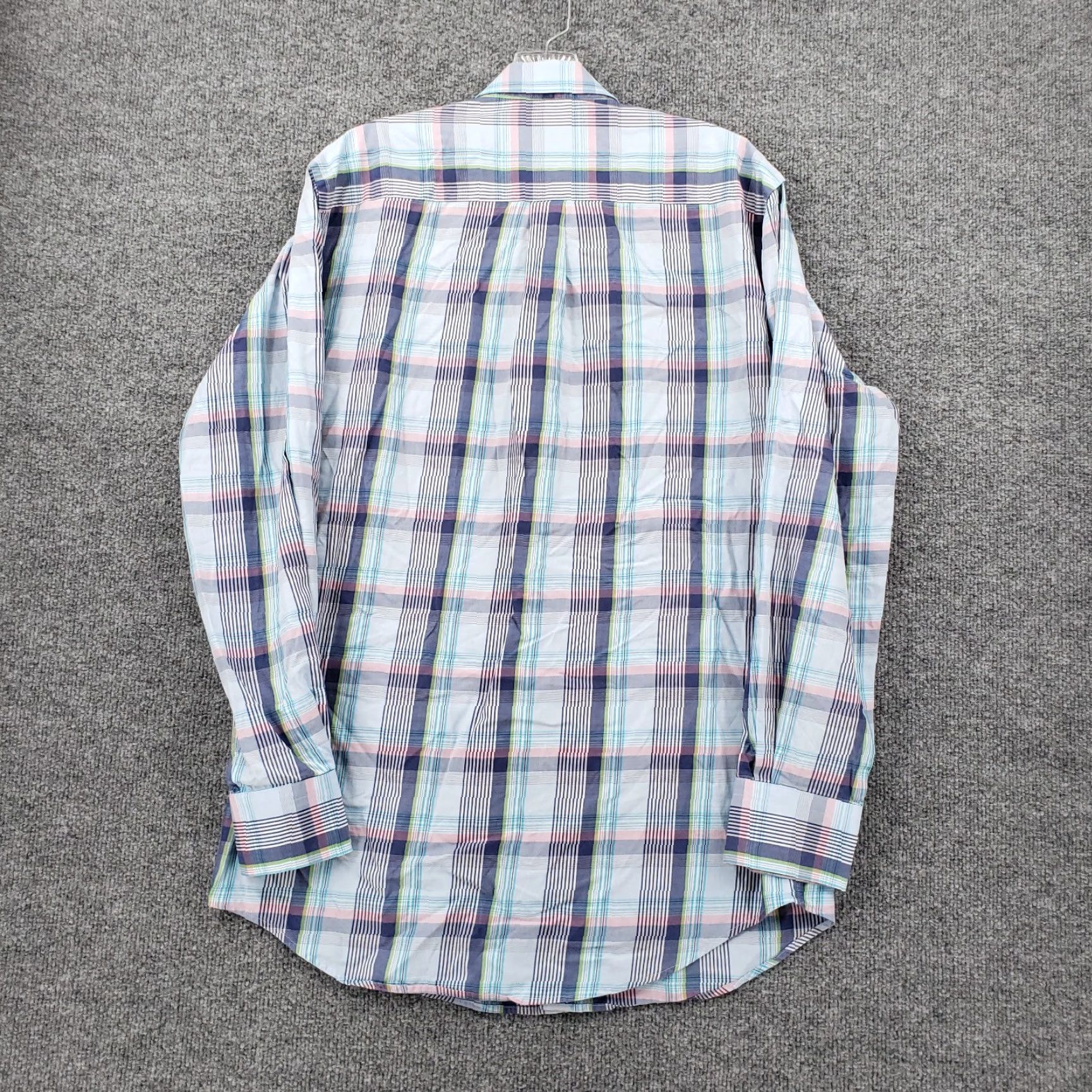 Peter Millar Peter Millar Shirt Mens M Medium Blue Plaid Button Up Long Sleeve Work Dress Size 40R - 2 Thumbnail