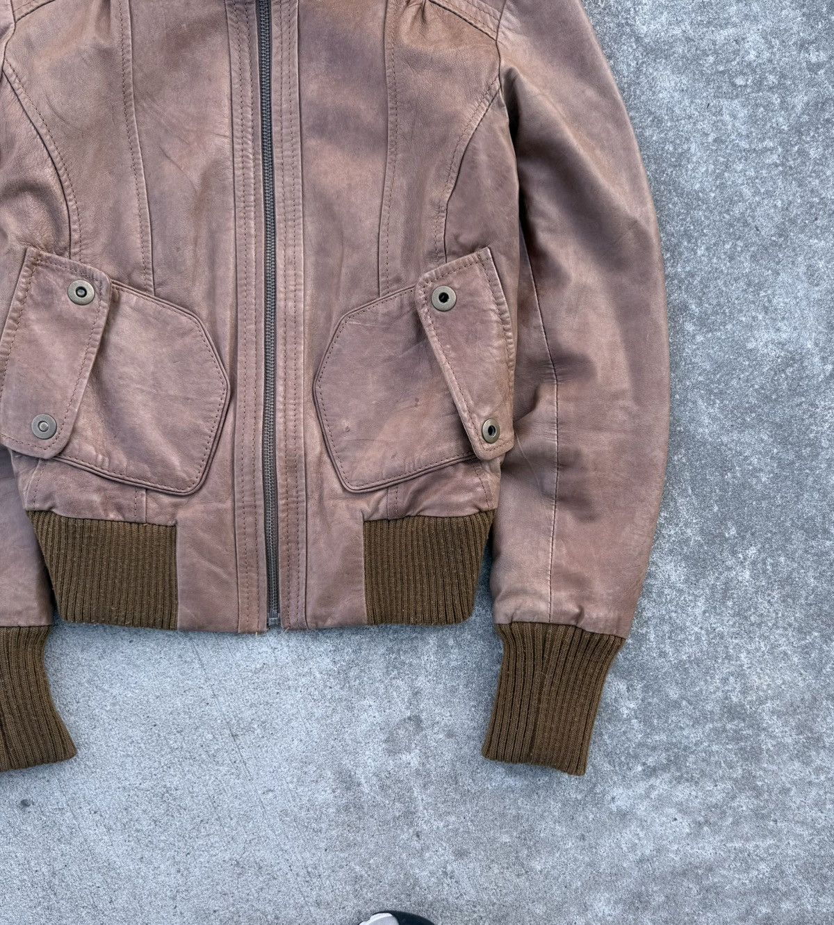Vintage Vintage 90s Y2K streetwear rare leather jacket Size S / US 4 / IT 40 - 6 Thumbnail
