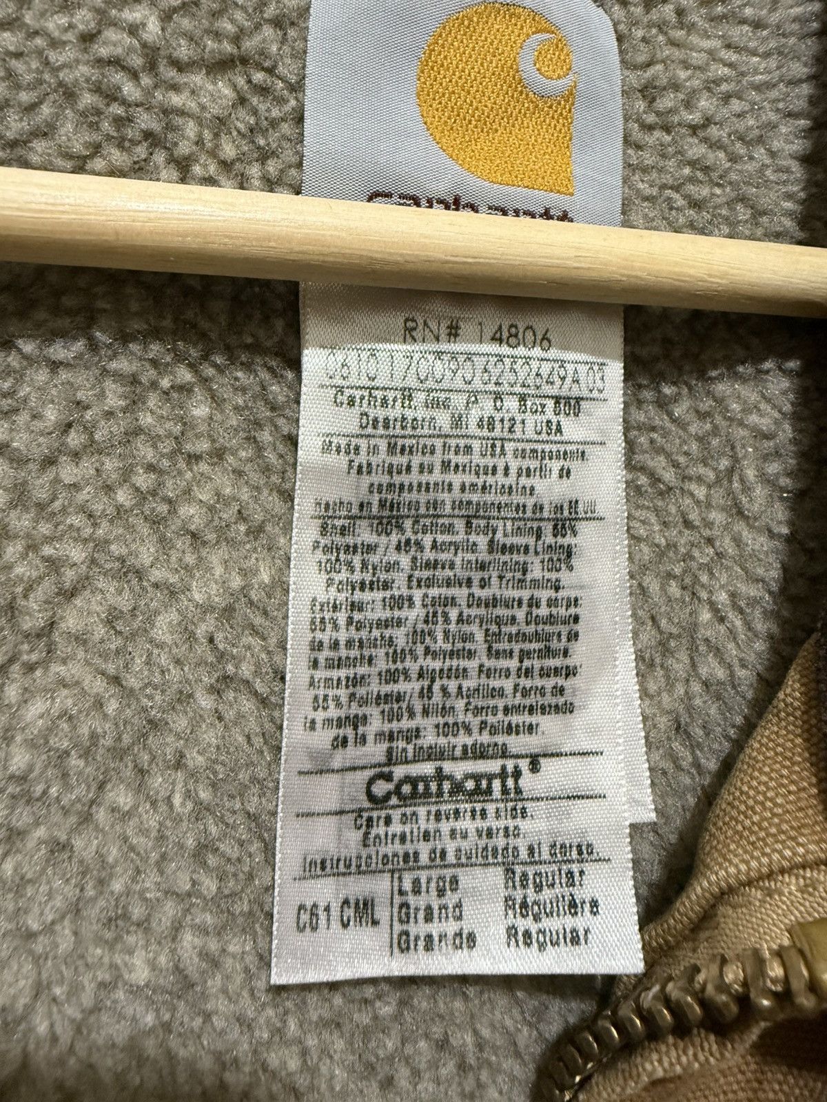 Carhartt Carhartt Detroit Ridgestone Sherpa Lining Work Jacket Size US L / EU 52-54 / 3 - 6 Thumbnail