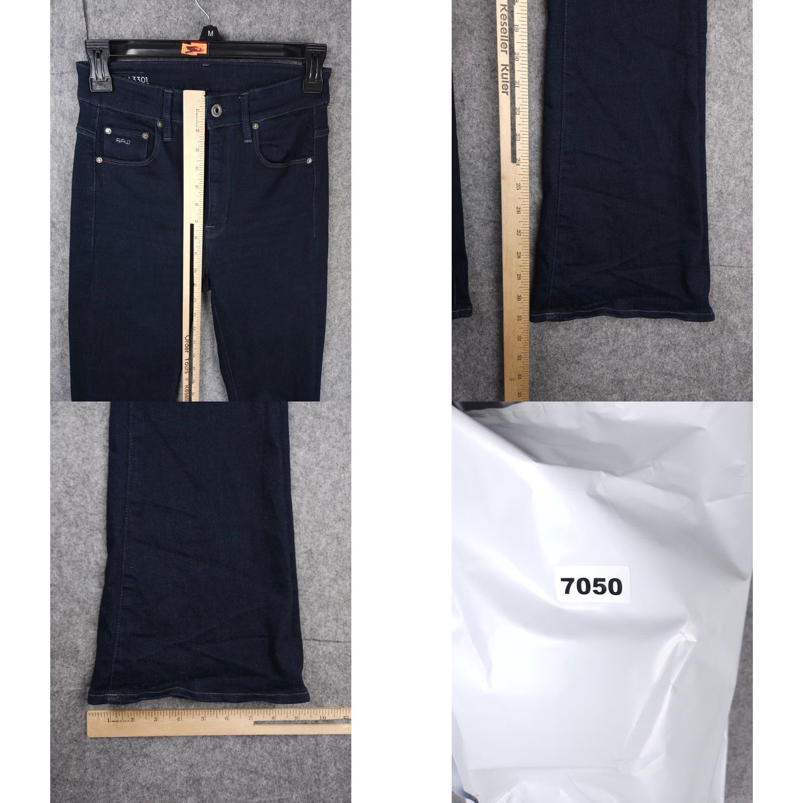 G-Star G-STAR Raw Women's HIGH RISE FLARE Jeans Dark Wash 27 x 32 (FITS 25 x 31) Denim Stars Size 27" / US 4 / IT 40 - 8 Thumbnail