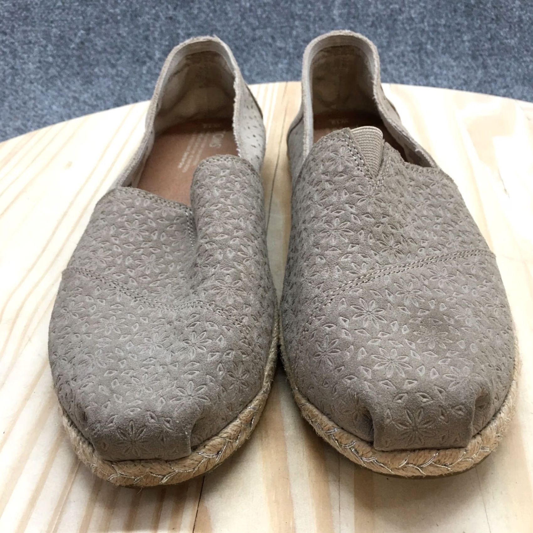Toms TOMS Alpargatas Womens Slip-On Brown Floral Comfort Casual Flat 12 Sh Size XL / US 12-14 / IT 48-50 - 4 Thumbnail