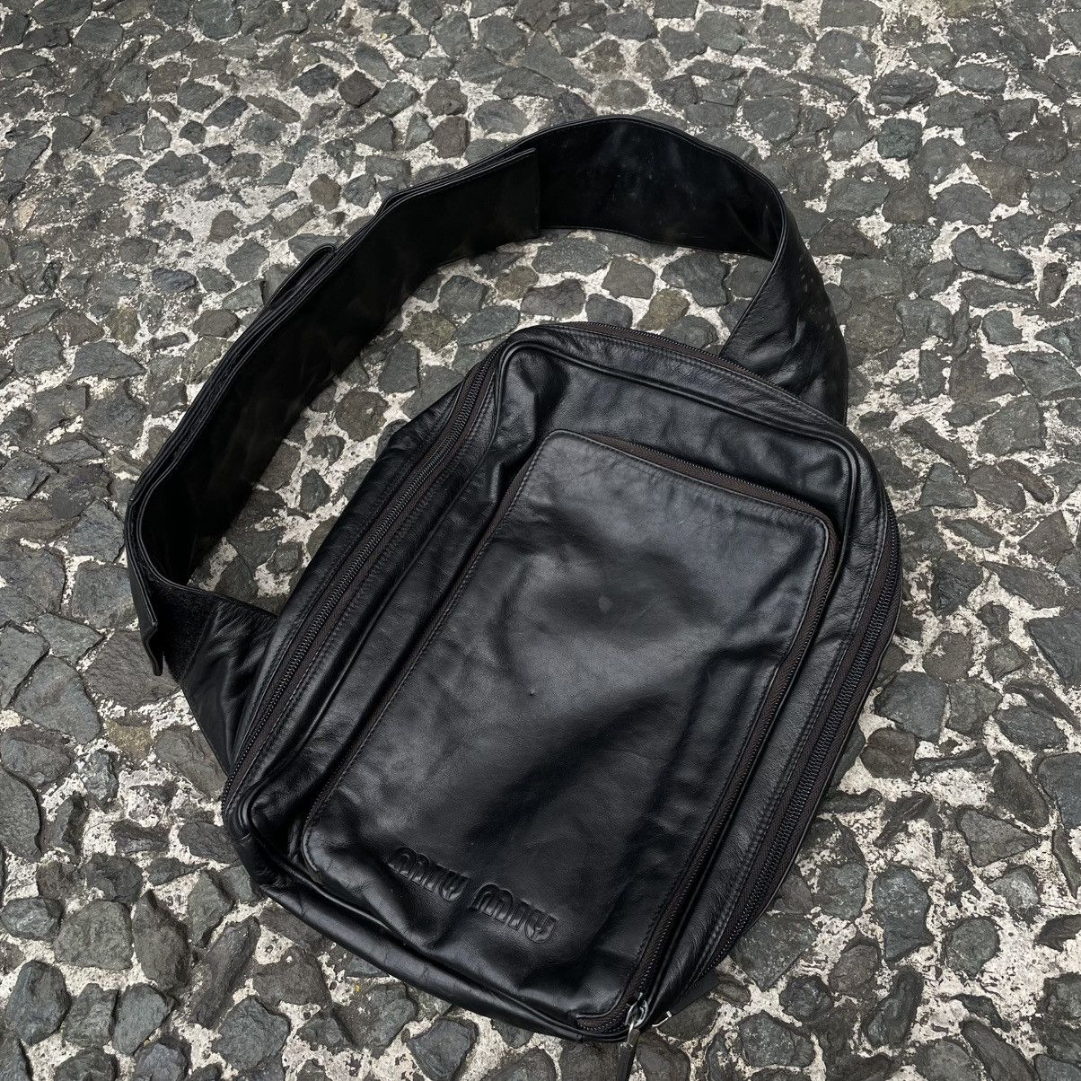 Miu Miu Miu miu FW99 Black leather crossbody bag Size ONE SIZE - 3 Thumbnail