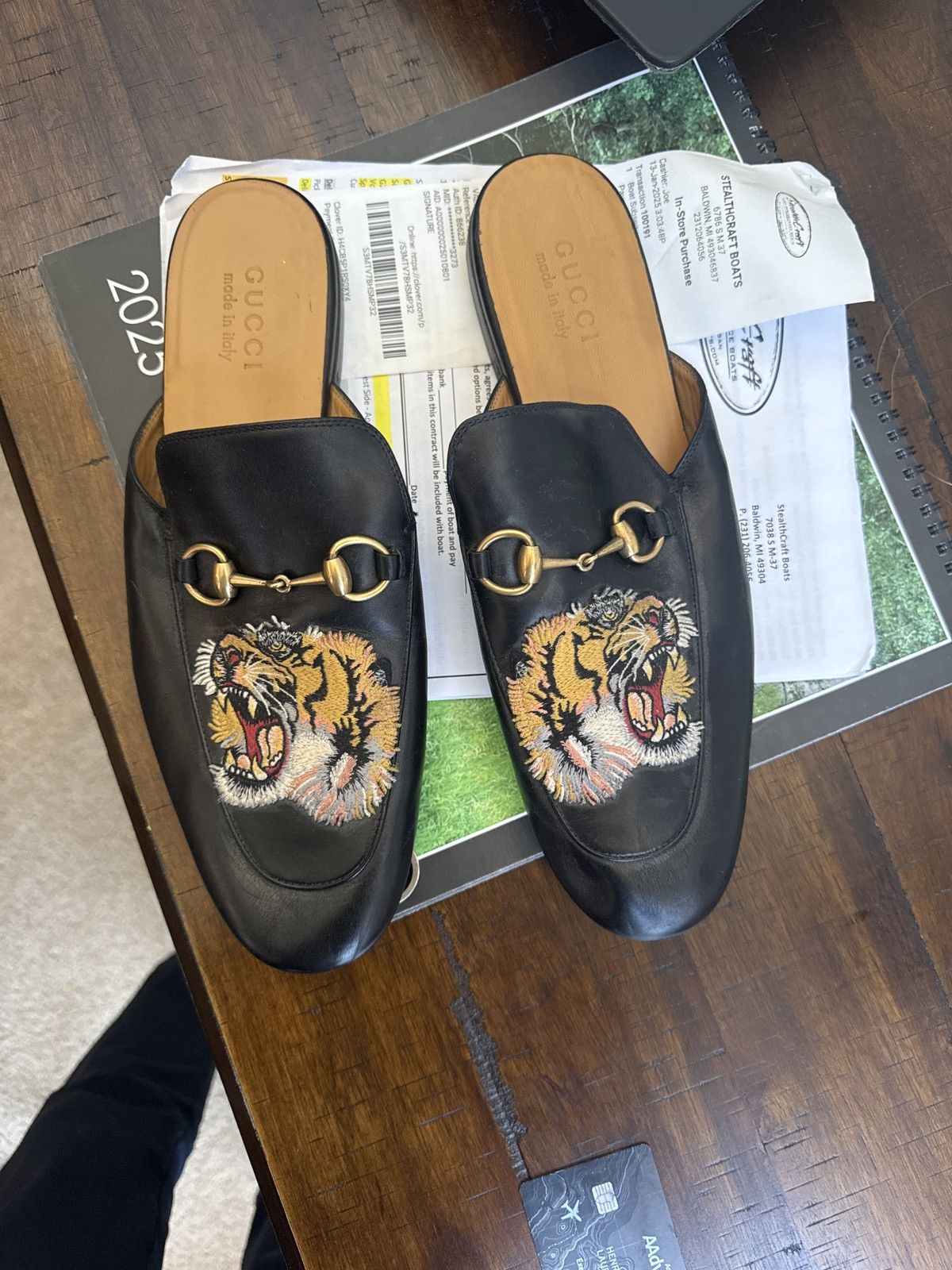 Gucci Gucci Princetown tiger slippers Size US 10 / EU 43 - 4 Thumbnail