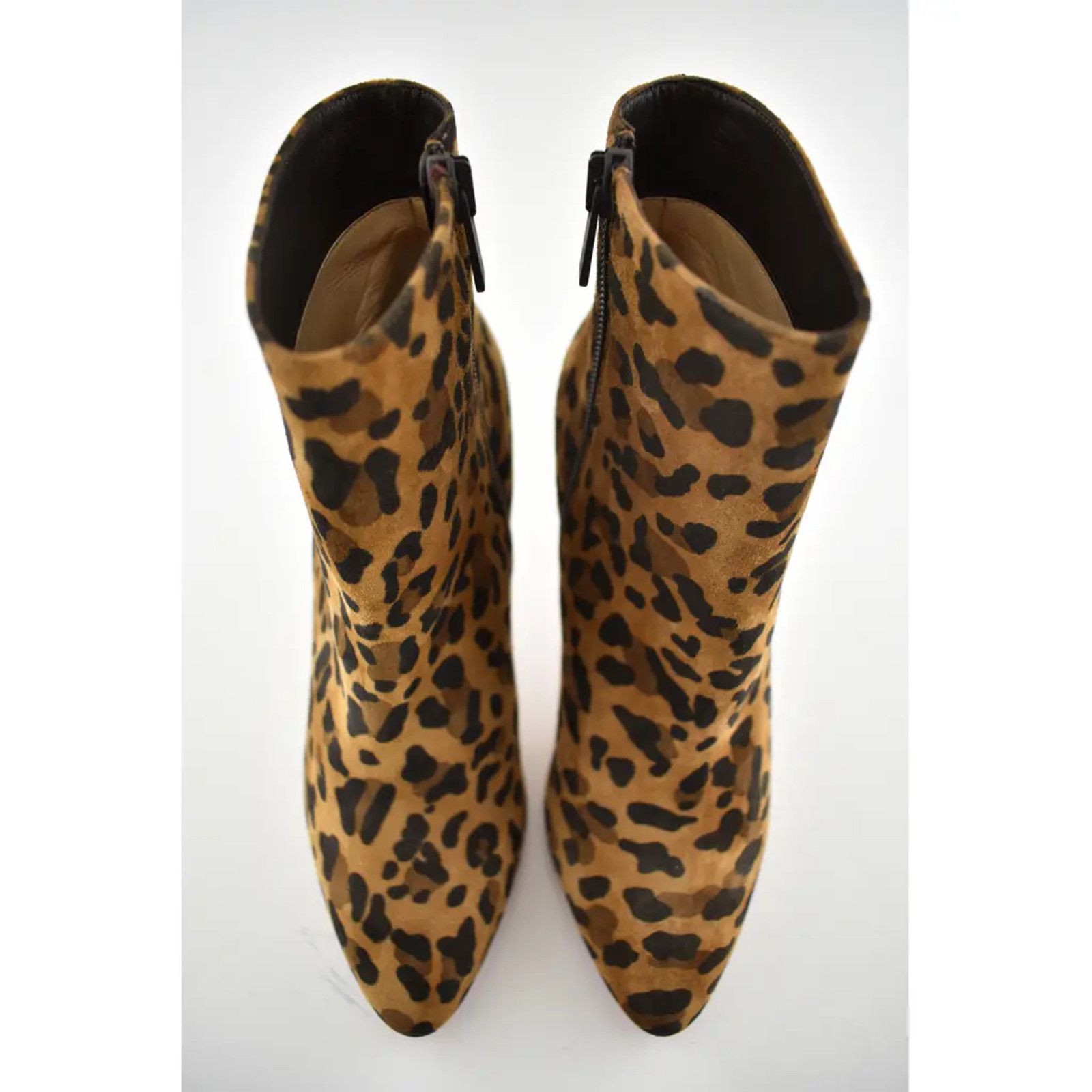 Christian Louboutin Christian Louboutin Eloise Booty 85 Black Brown Leopard Rio Size US 6 / IT 36 - 7 Thumbnail