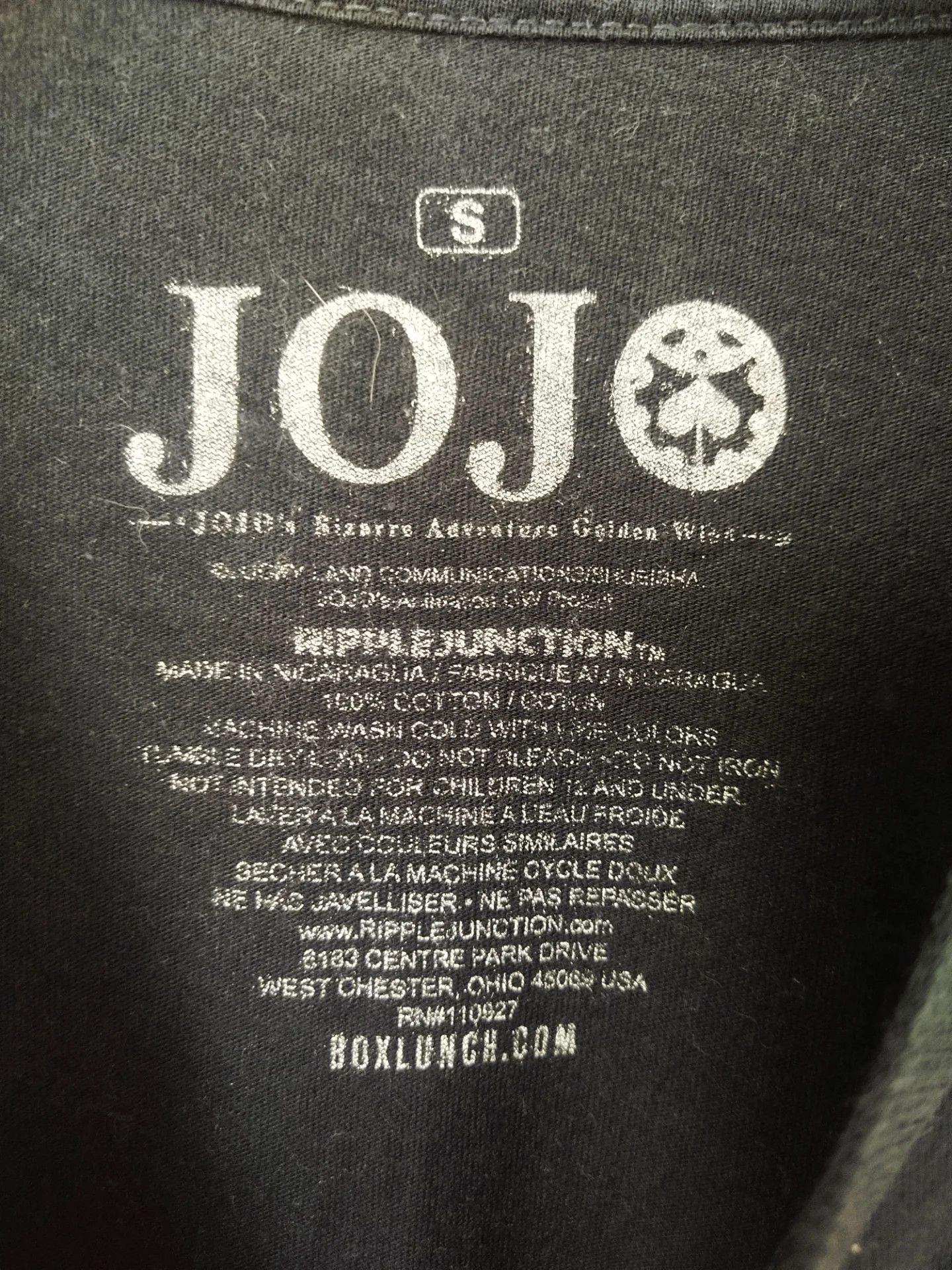 Anime Jojo's Bizarre Adventure Golden Wind Box Chara Anime Tee Size US S / EU 44-46 / 1 - 4 Thumbnail