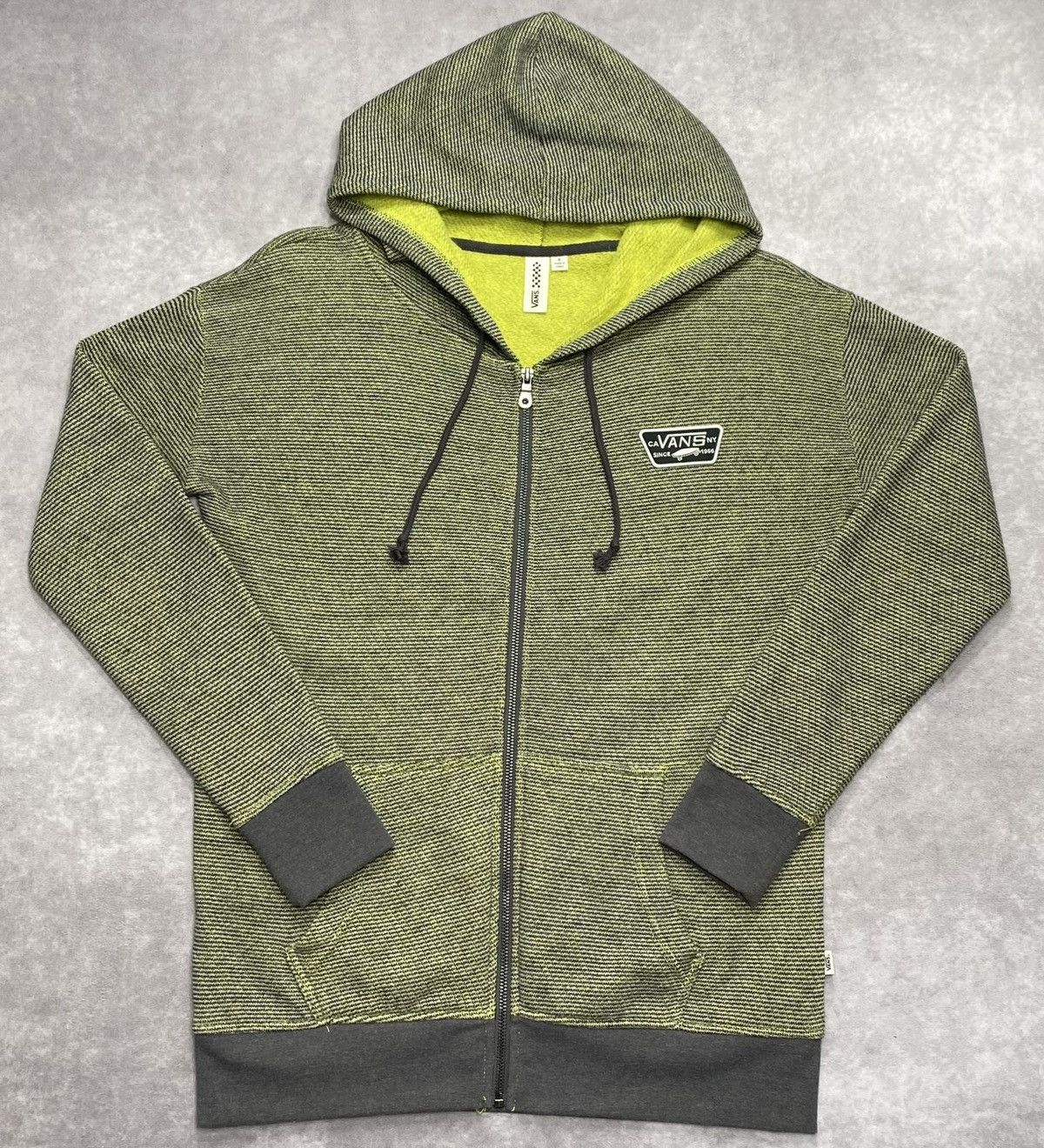 Vans Vintage Y2K Vans Heather Green Full Zip Hoodie Size US S / EU 44-46 / 1 - 1 Thumbnail