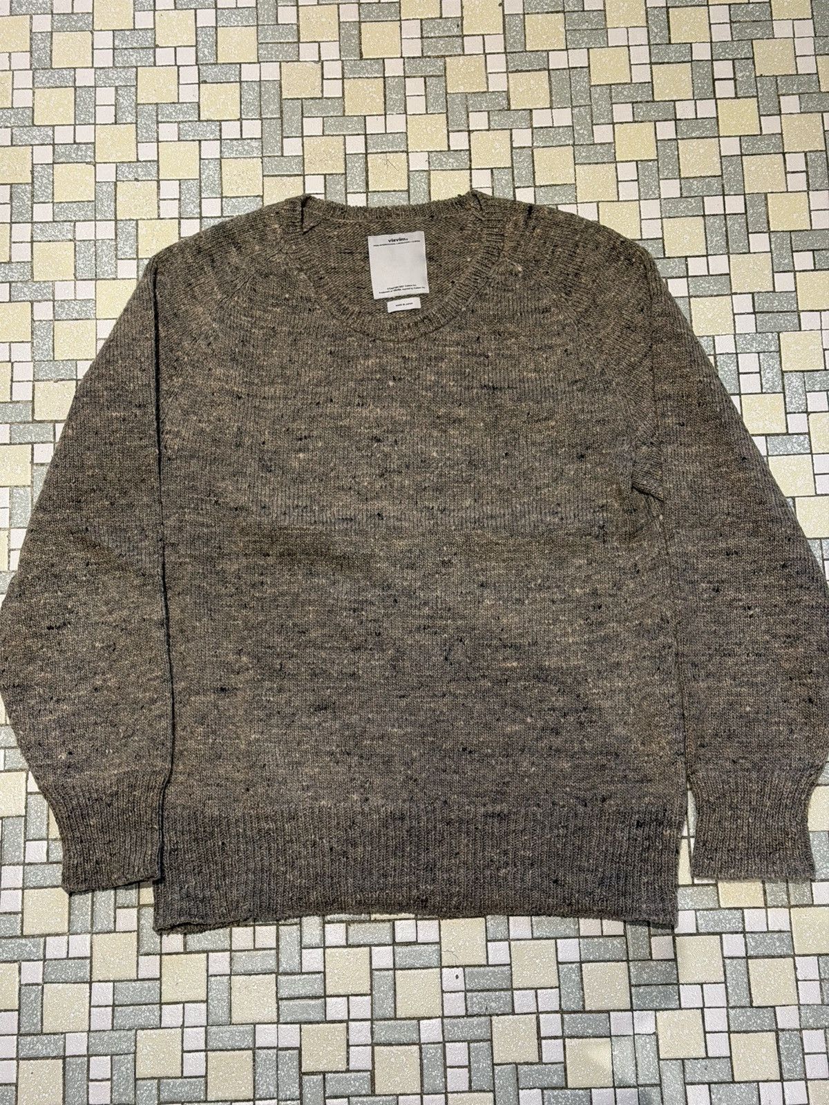 Visvim College knit ND lt mud Size US M / EU 48-50 / 2 - 1 Thumbnail