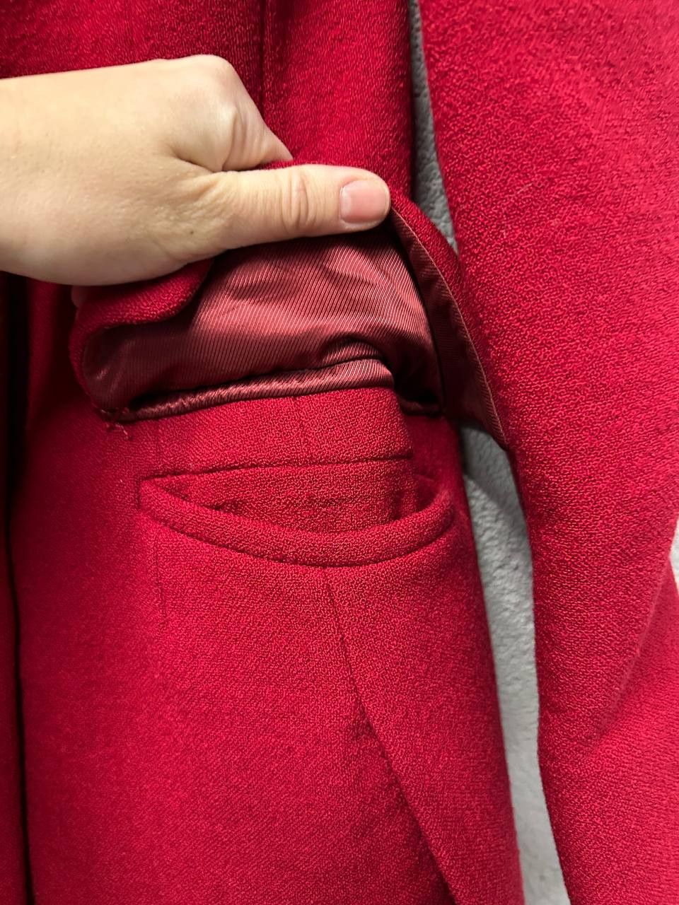 Prada Prada FW2009 Women’s Red Virgin Wool Coat Size M US 6 IT 42 Size M / US 6-8 / IT 42-44 - 8 Thumbnail