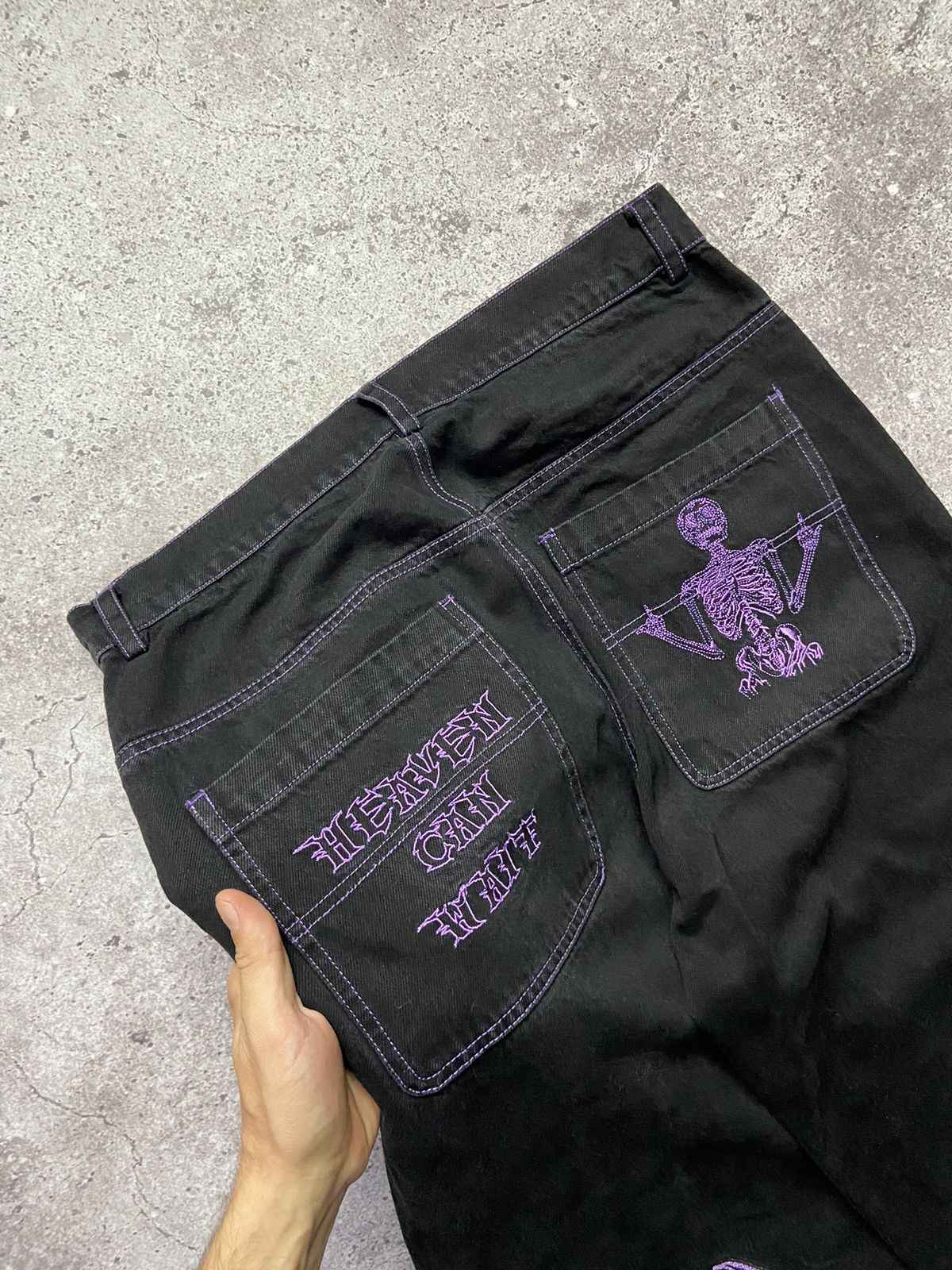 Vintage Heaven can wait - Purple Jeans Size US 32 / EU 48 - 3 Thumbnail