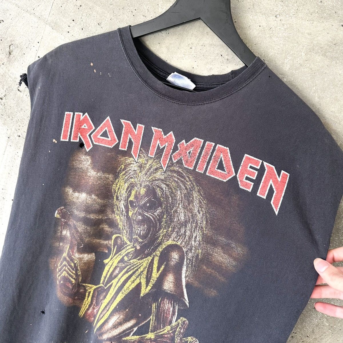 Band Tees 2000’s CHOPPED Iron Maiden Sleeveless Shirt Size US XL / EU 56 / 4 - 4 Thumbnail