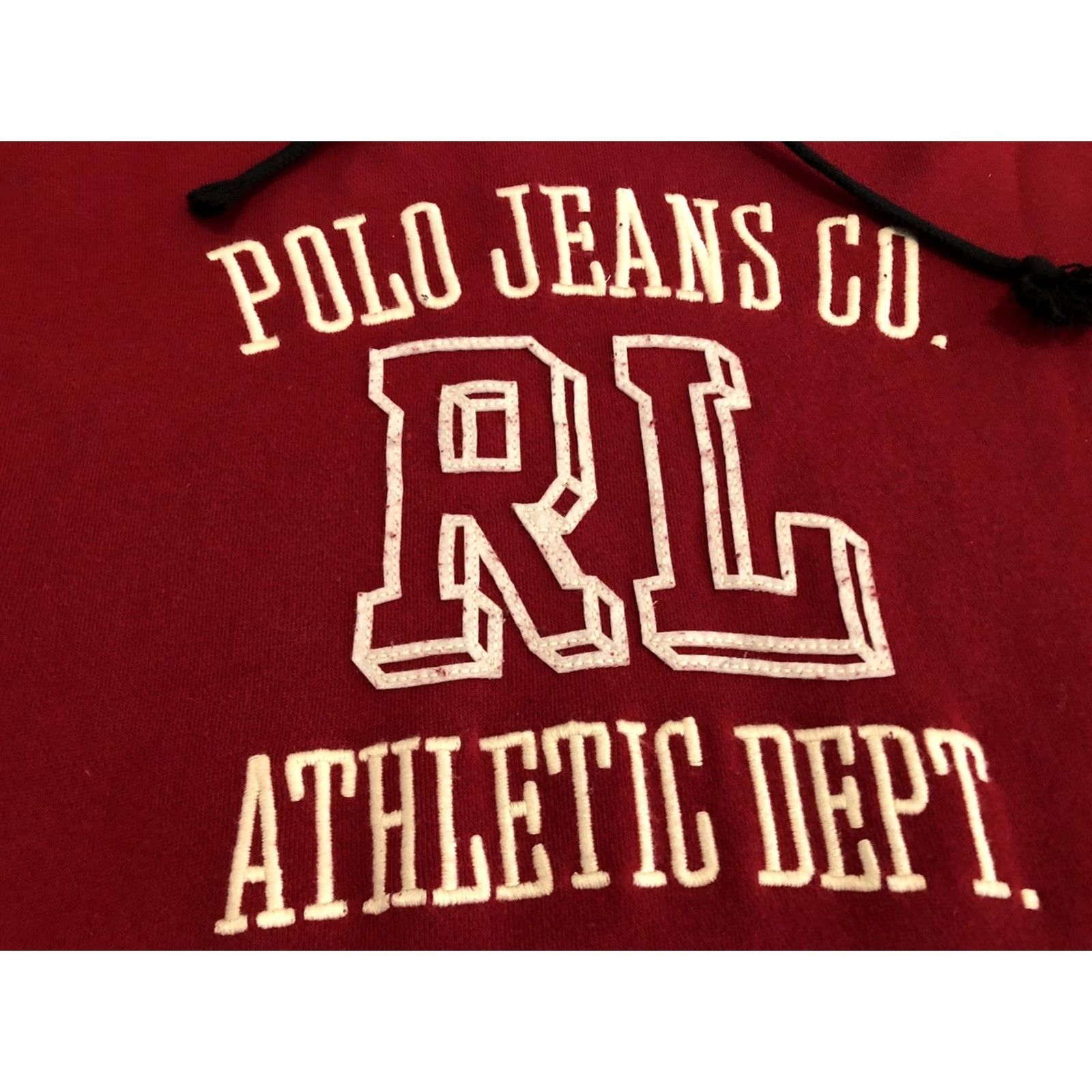 Ralph Lauren Ralph Lauren Polo Jeans Co Red Black Hoodie Sweater Embroidered Mens Large Size US L / EU 52-54 / 3 - 2 Thumbnail