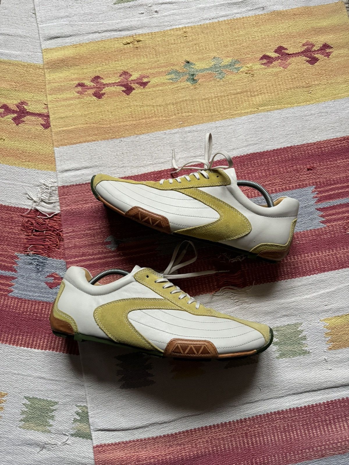 Clarks Vintage 00’s Clarks Privo y2k Japanese Low Leather Sneakers Size US 11.5 / EU 44-45 - 2 Thumbnail