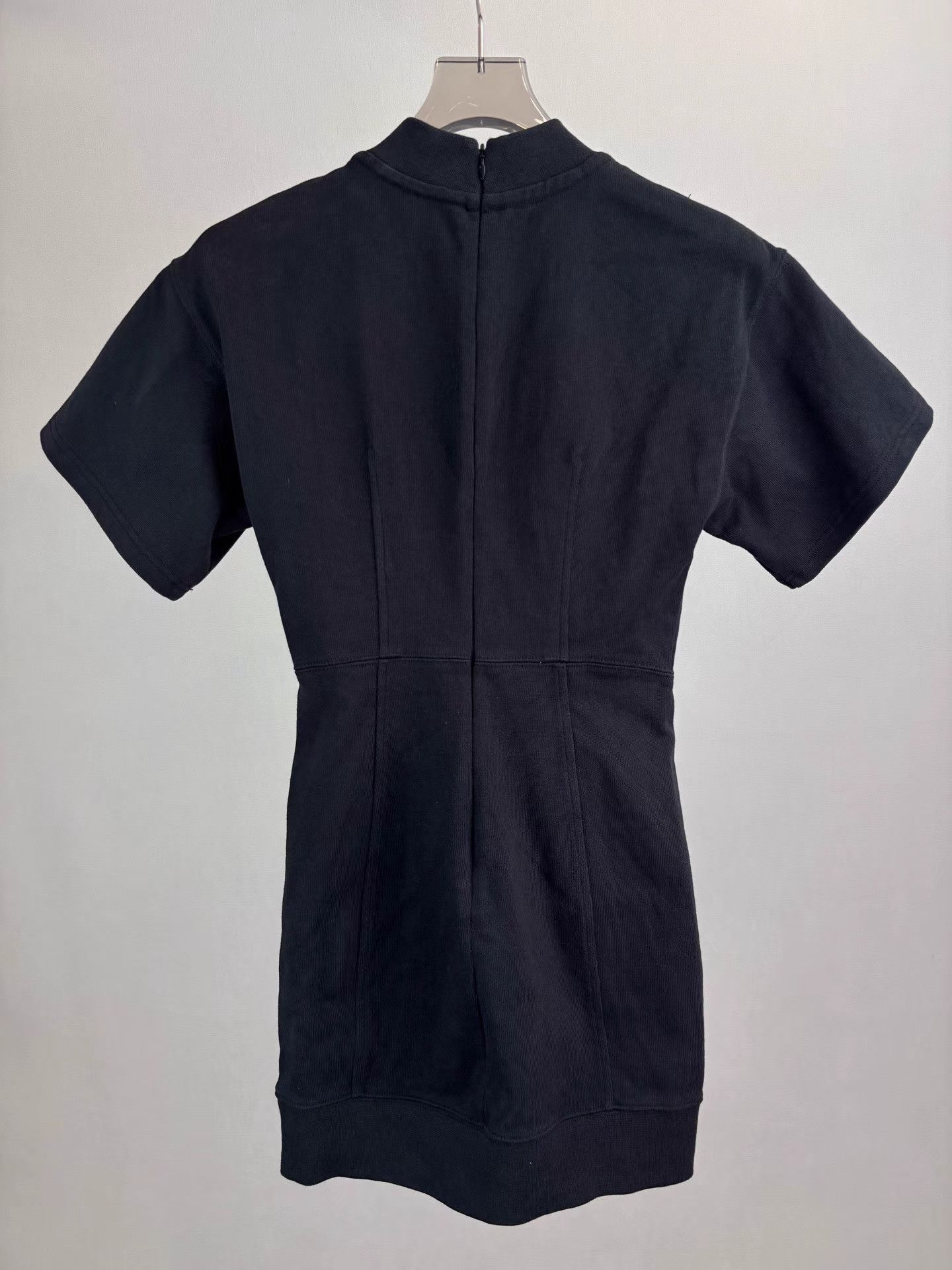 Alexander McQueen ALEXANDER MCQUEEN Black Short Sleeve Dress K1 Size XS / US 0-2 / IT 36-38 - 2 Thumbnail