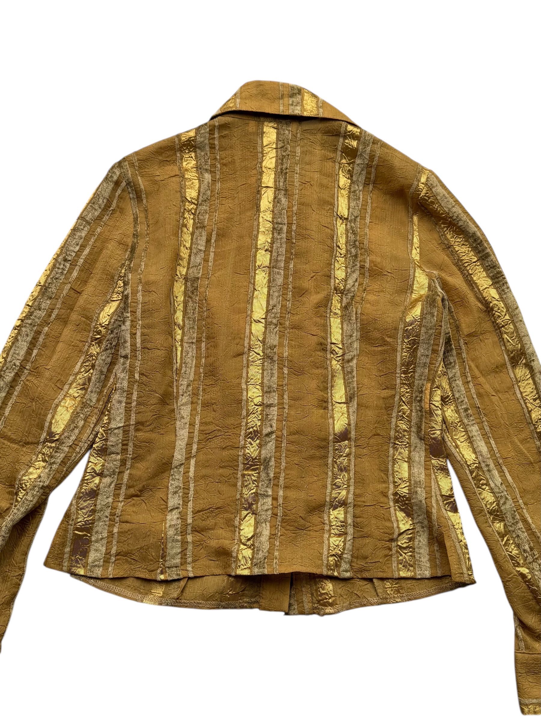 Vintage Vintage Cropped Blouse With Long Sleeve M55D15(E21)(V58) Size L / US 10 / IT 46 - 6 Thumbnail